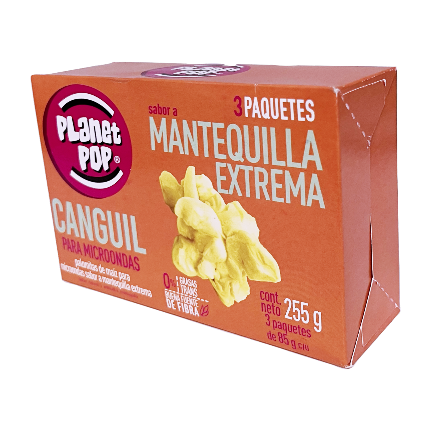 Canguil Para Microondas Con Extra Mantequilla PLANET POP 255 G
