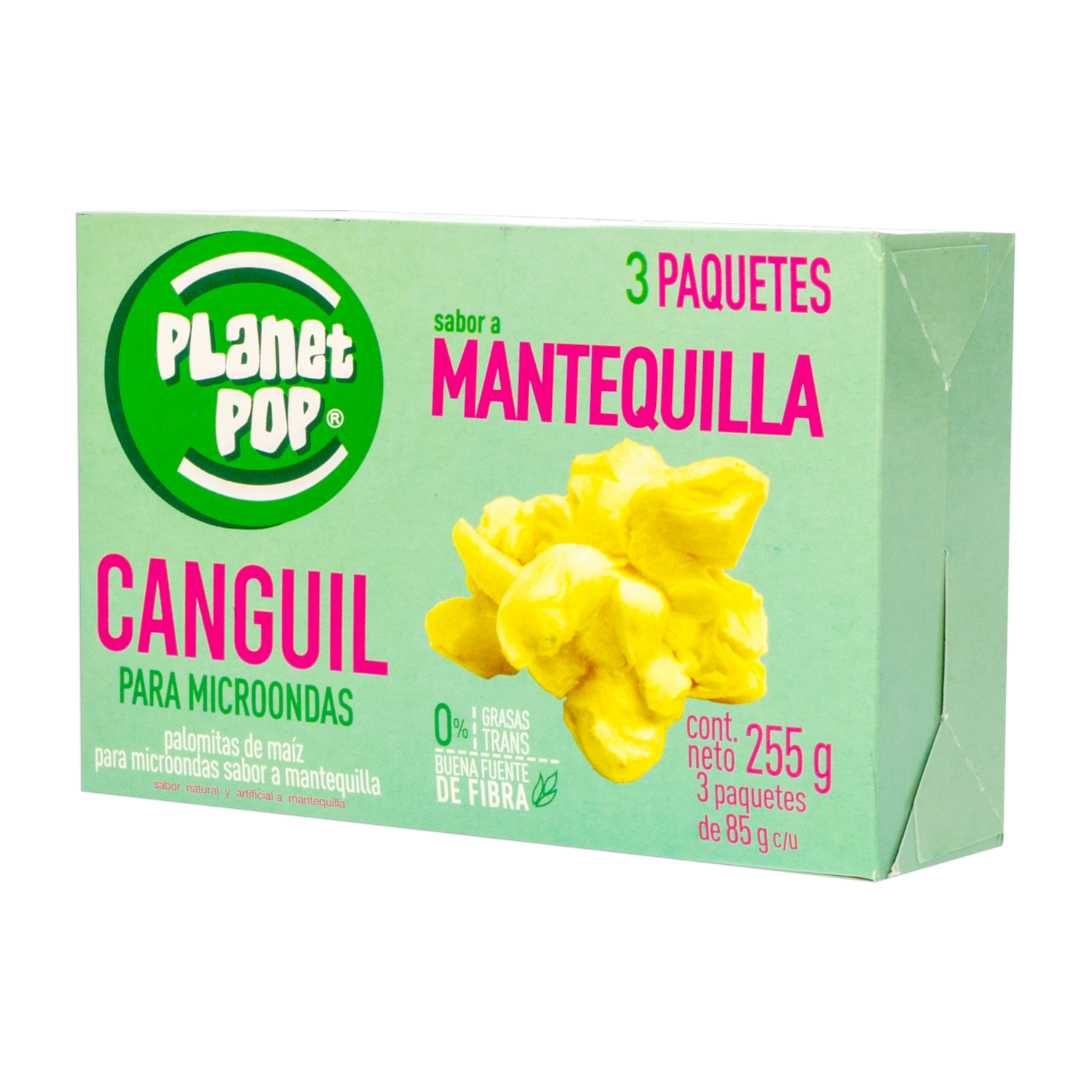 Canguil Para Microondas Con Mantequilla PLANET POP 255 G