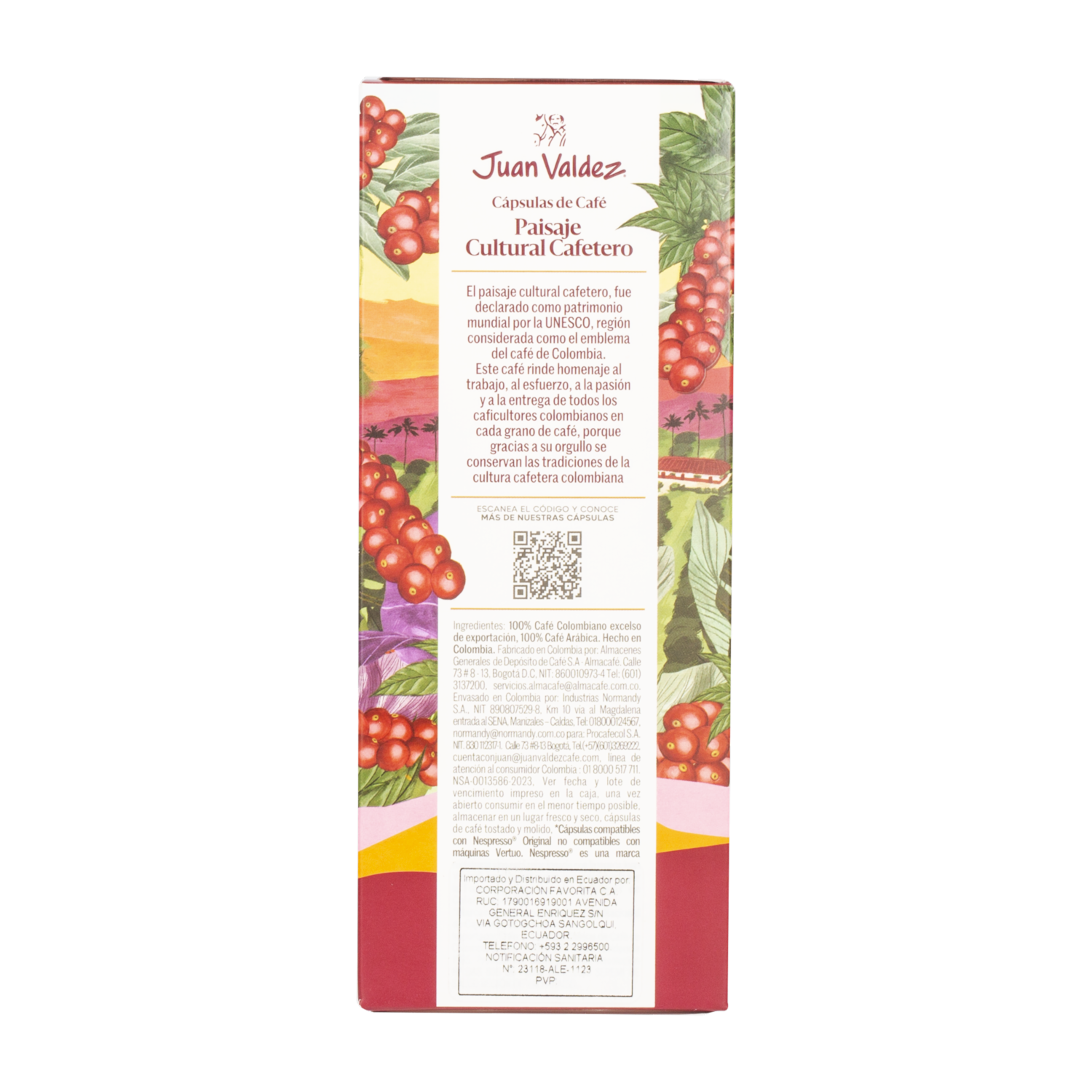 Café En Cápsulas Paisaje JUAN VALDEZ 44.80 G