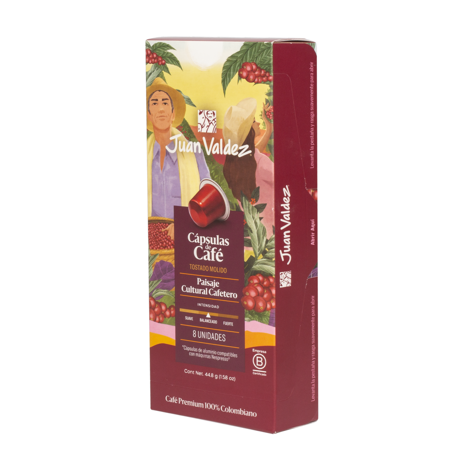 Café En Cápsulas Paisaje JUAN VALDEZ 44.80 G