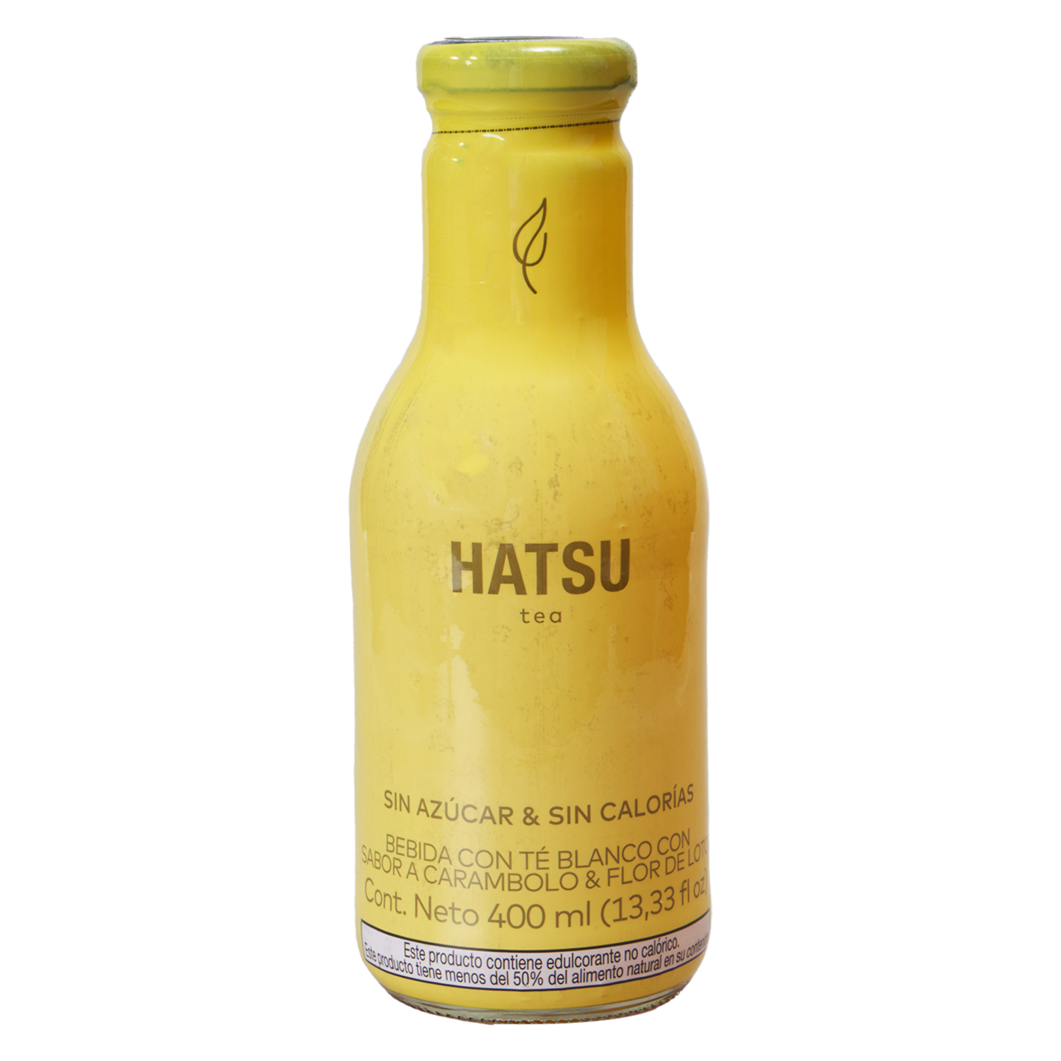 Té Frio Blanco Sabor Carambolo Y Flor Loto Sin Azúcar HATSU 400 Ml