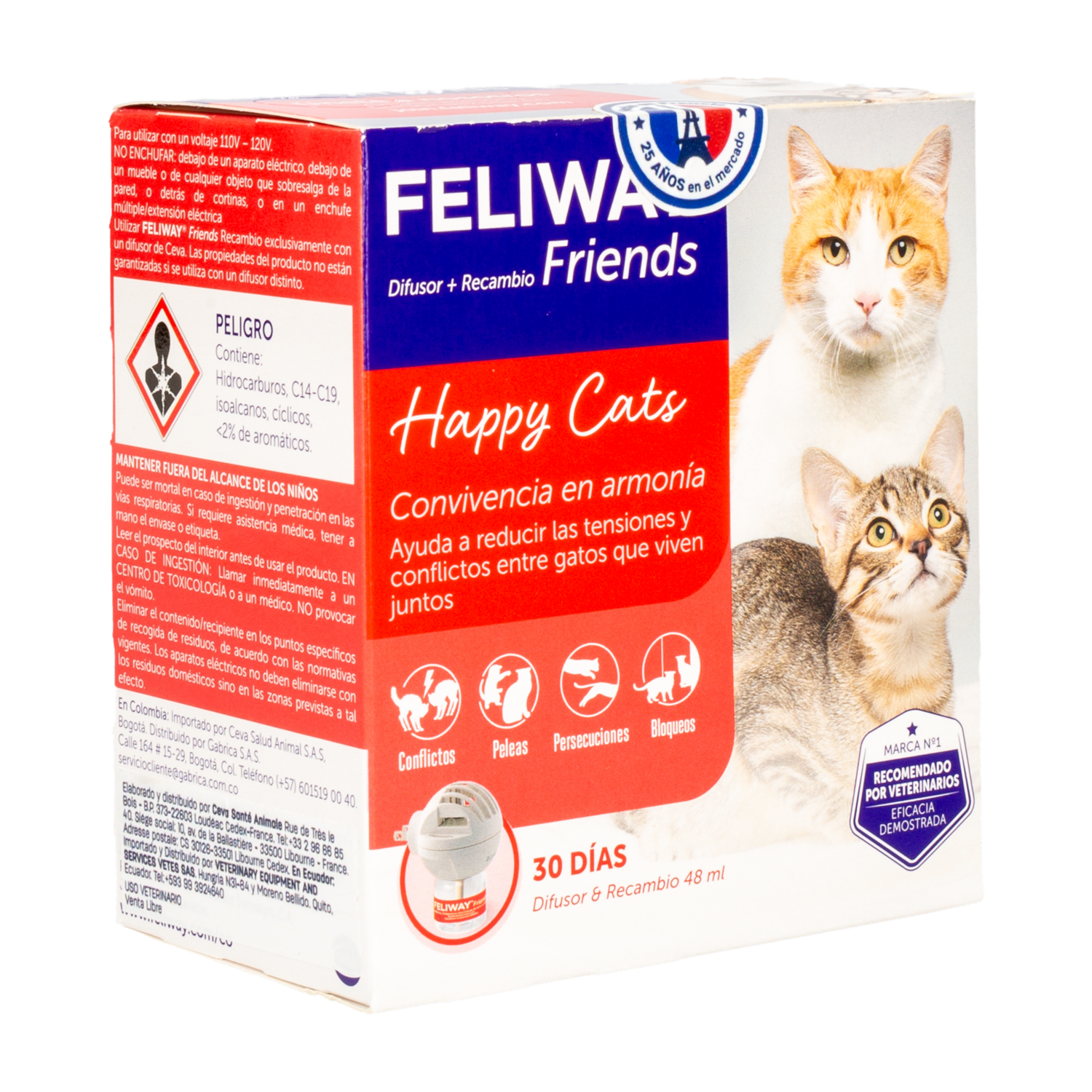 Difusor De Aroma Relajante Para Gatos ADAPTIL TRANSPORT 48 Ml