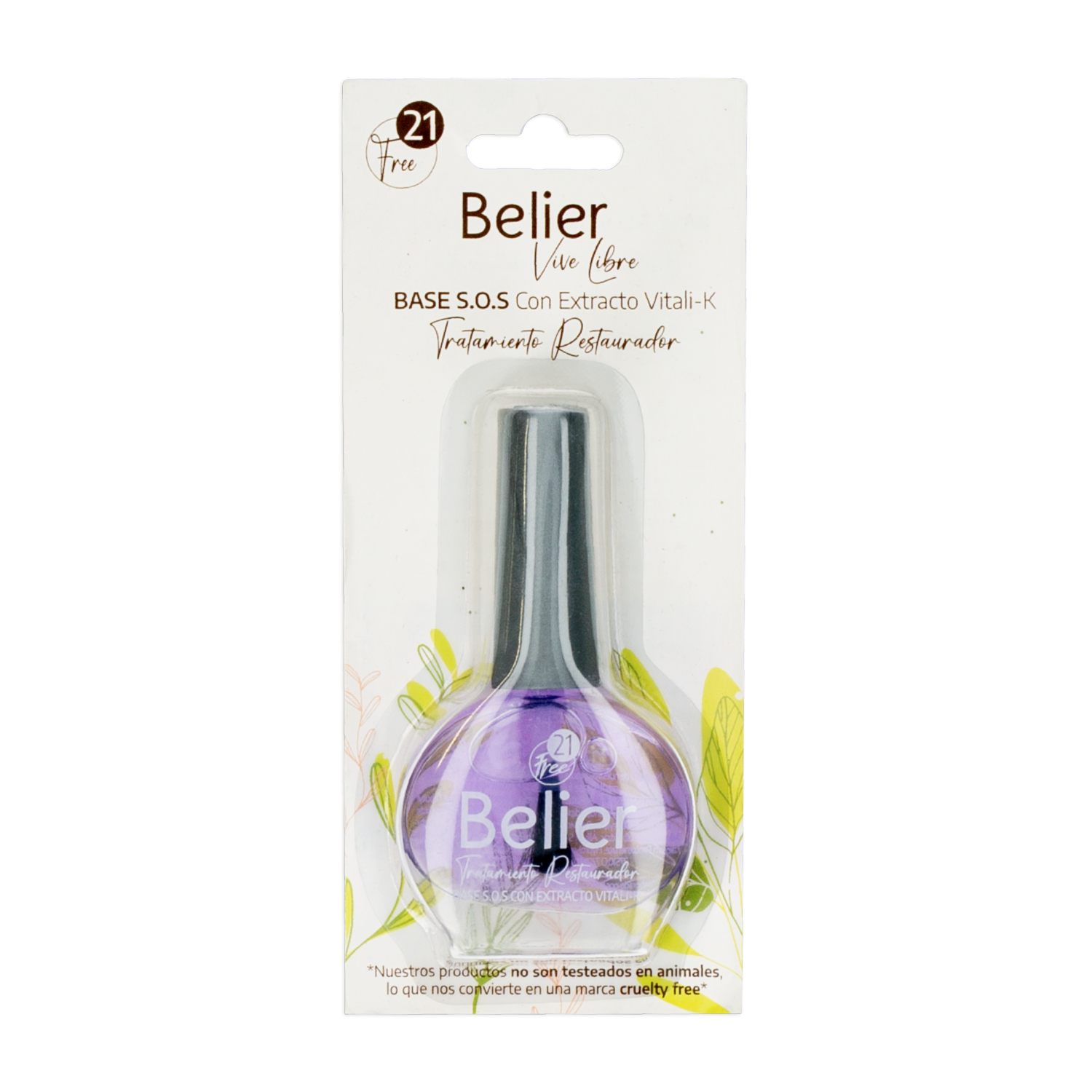 Tratamiento De Uñas Base De Calcio Vitali-K Purple BELIER 13 Ml