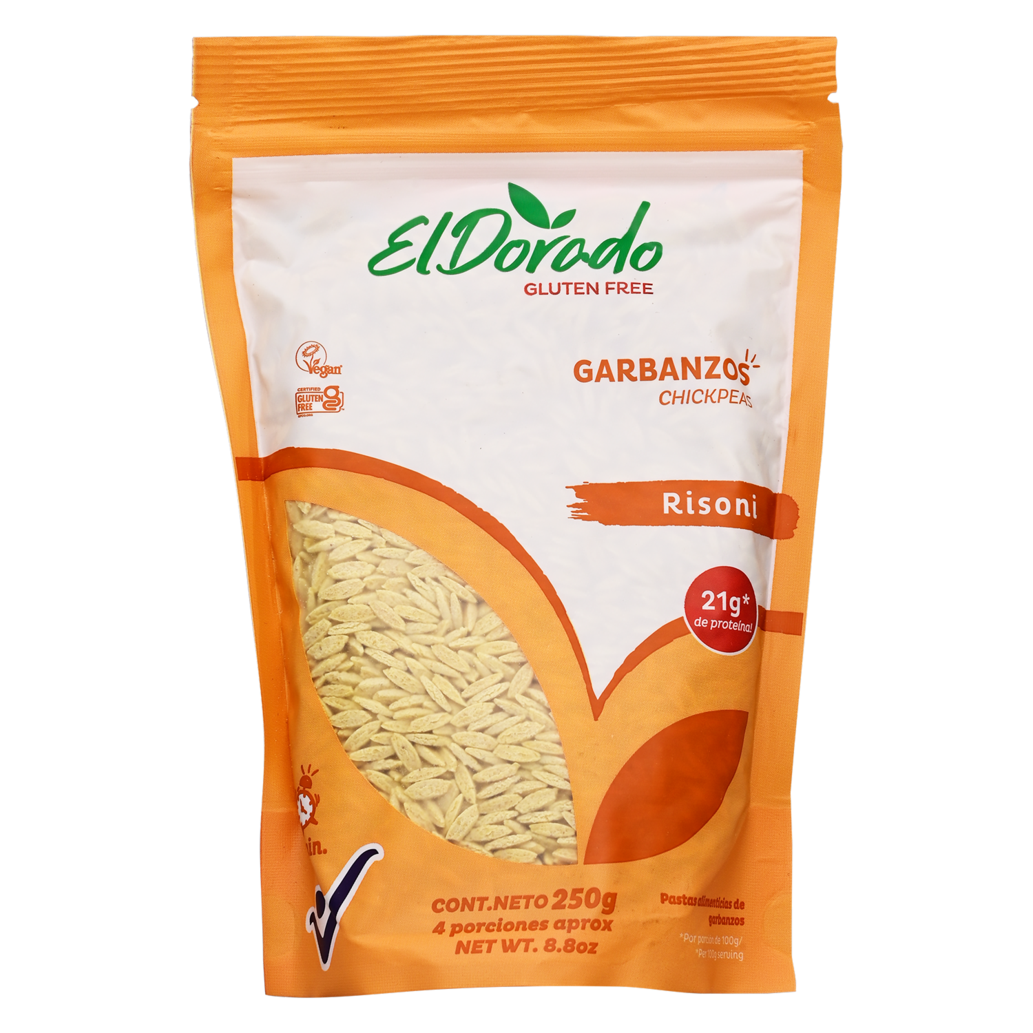 Pasta De Garbanzos Sin Gluten EL DORADO 250 G