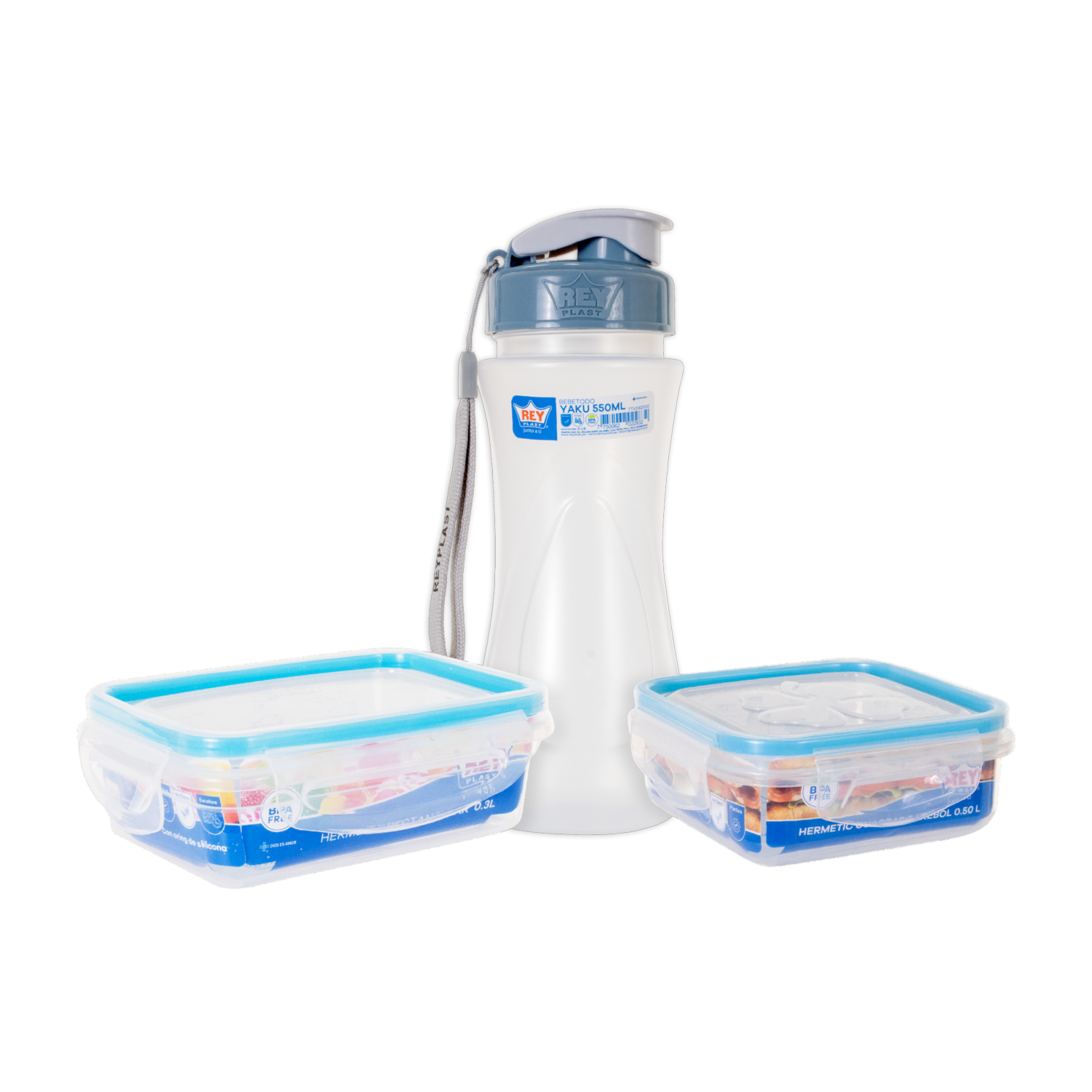 Set Escolar Hermético N50 REY x 3 Piezas