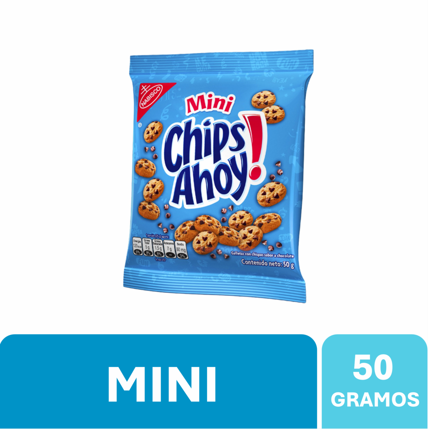Galletas Dulces Mini Con Chips De Chocolates CHIPS AHOY 50 G