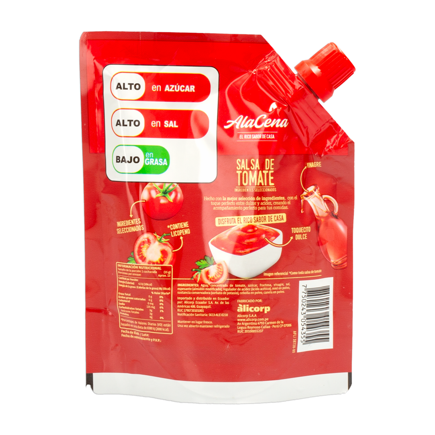 Salsa De Tomate ALACENA Doy pack