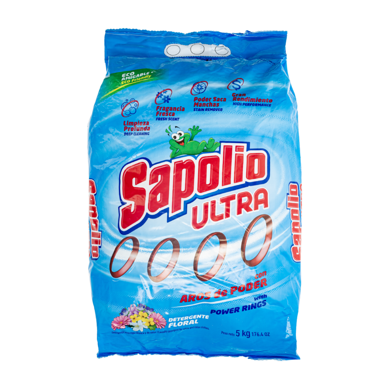 Detergente En Polvo Ultra Fragancia Floral SAPOLIO 5000 G