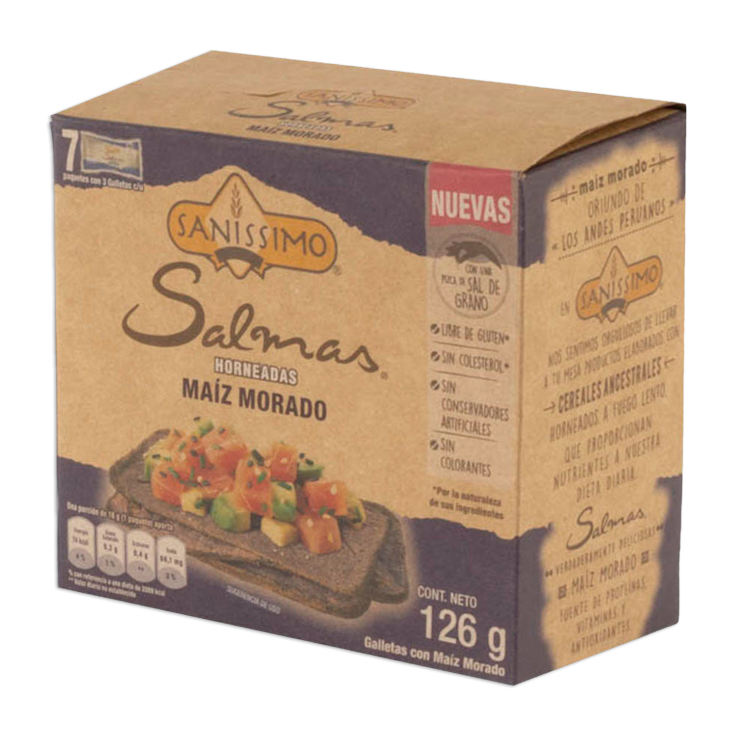 Galleta De Maíz Morado SANNISIMO 126 G