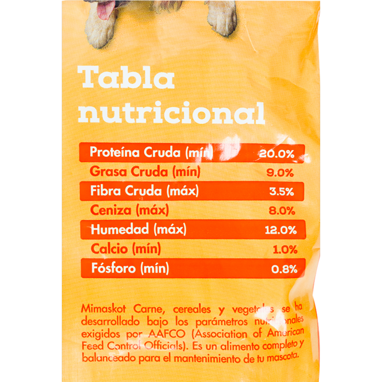 Alimento Para Perros Carne Cereales Y Vegetales Razas Medianas Y Grandes MIMASKOT 4 Kg
