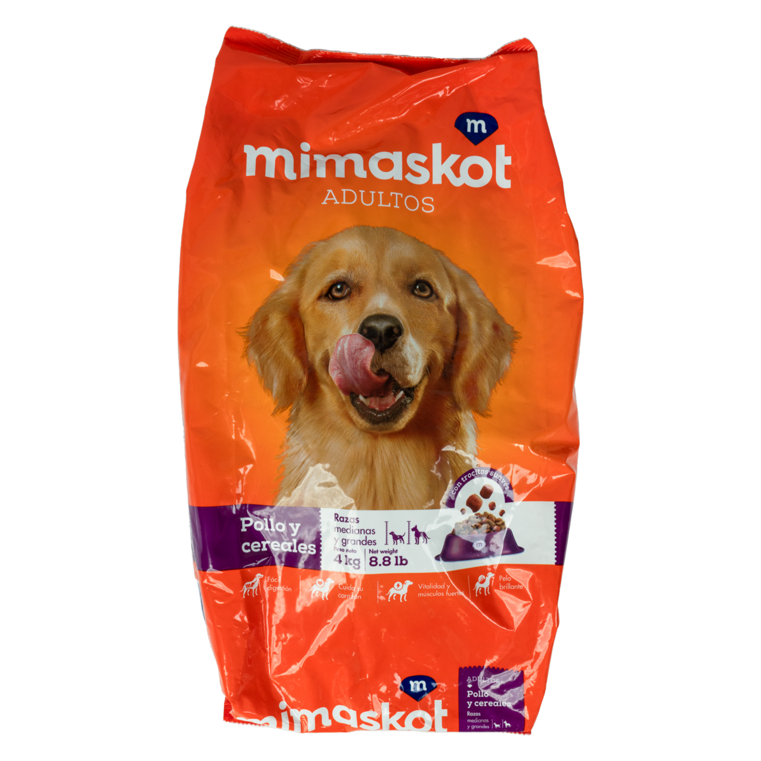 Alimento Para Perros Pollo Vegetales MIMASKOT 4 Kg