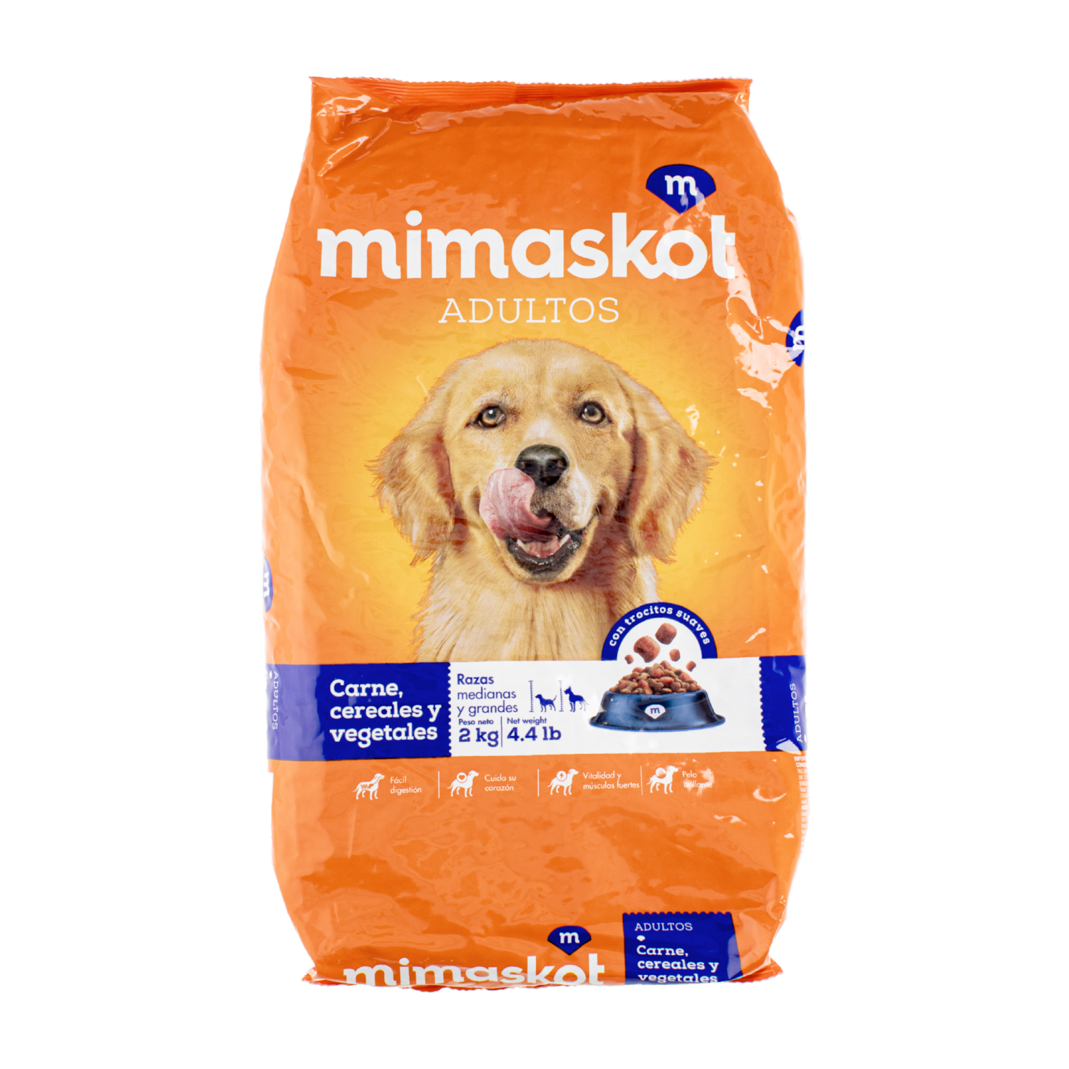 Alimento Para Perros Carne Cereales Y Vegetales MIMASKOT 2 Kg