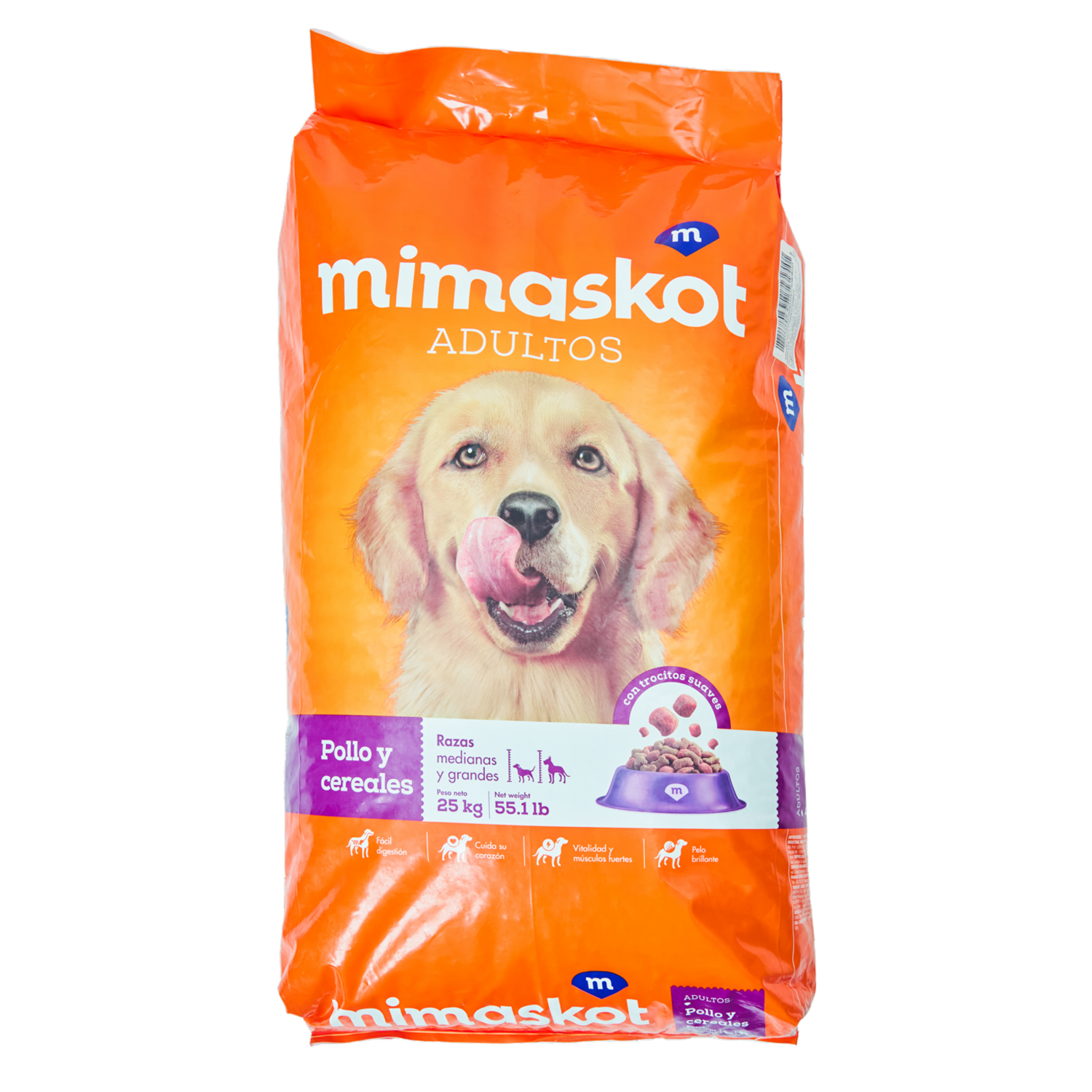 Alimento Para Perros Sabor A Pollo MIMASKOT 2,5 Kg