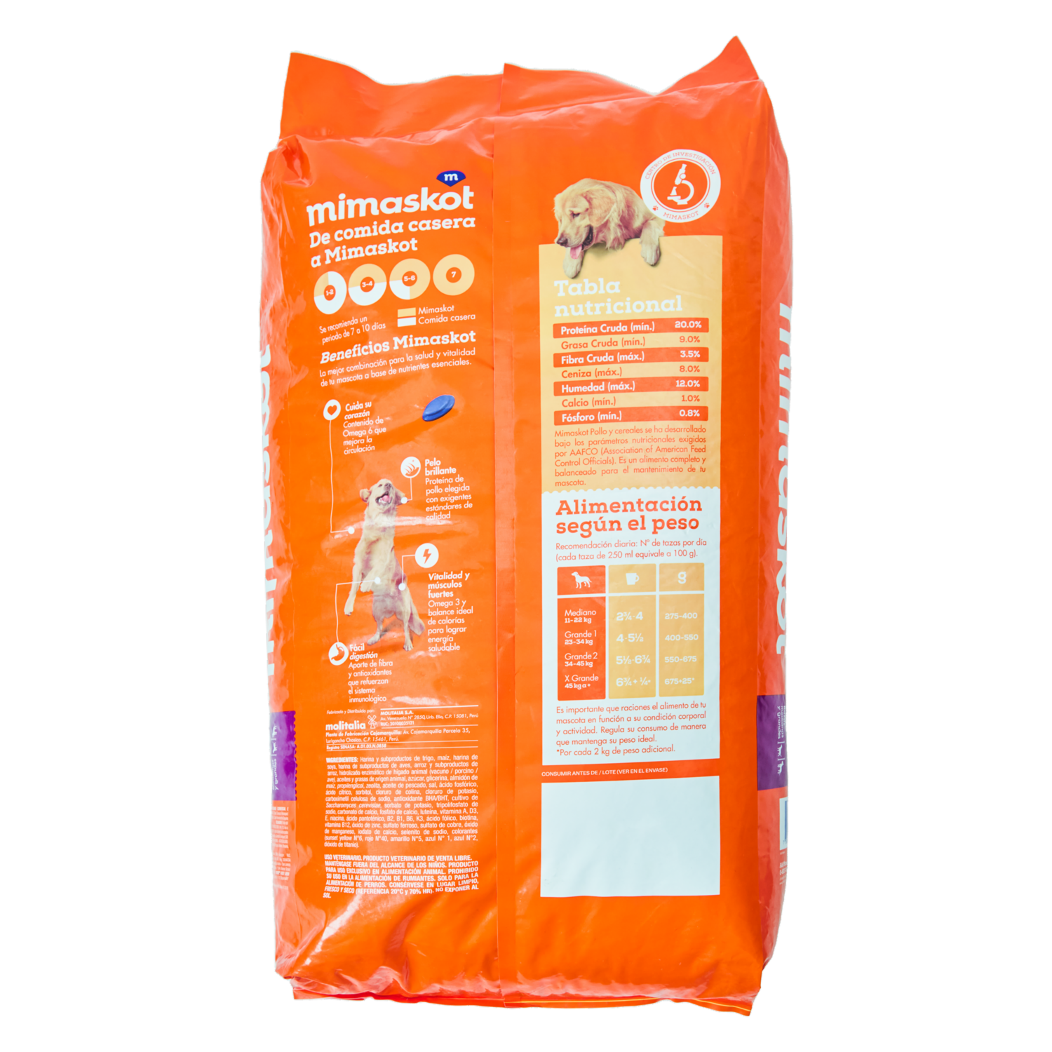 Alimento Para Perros Sabor A Pollo MIMASKOT 2,5 Kg