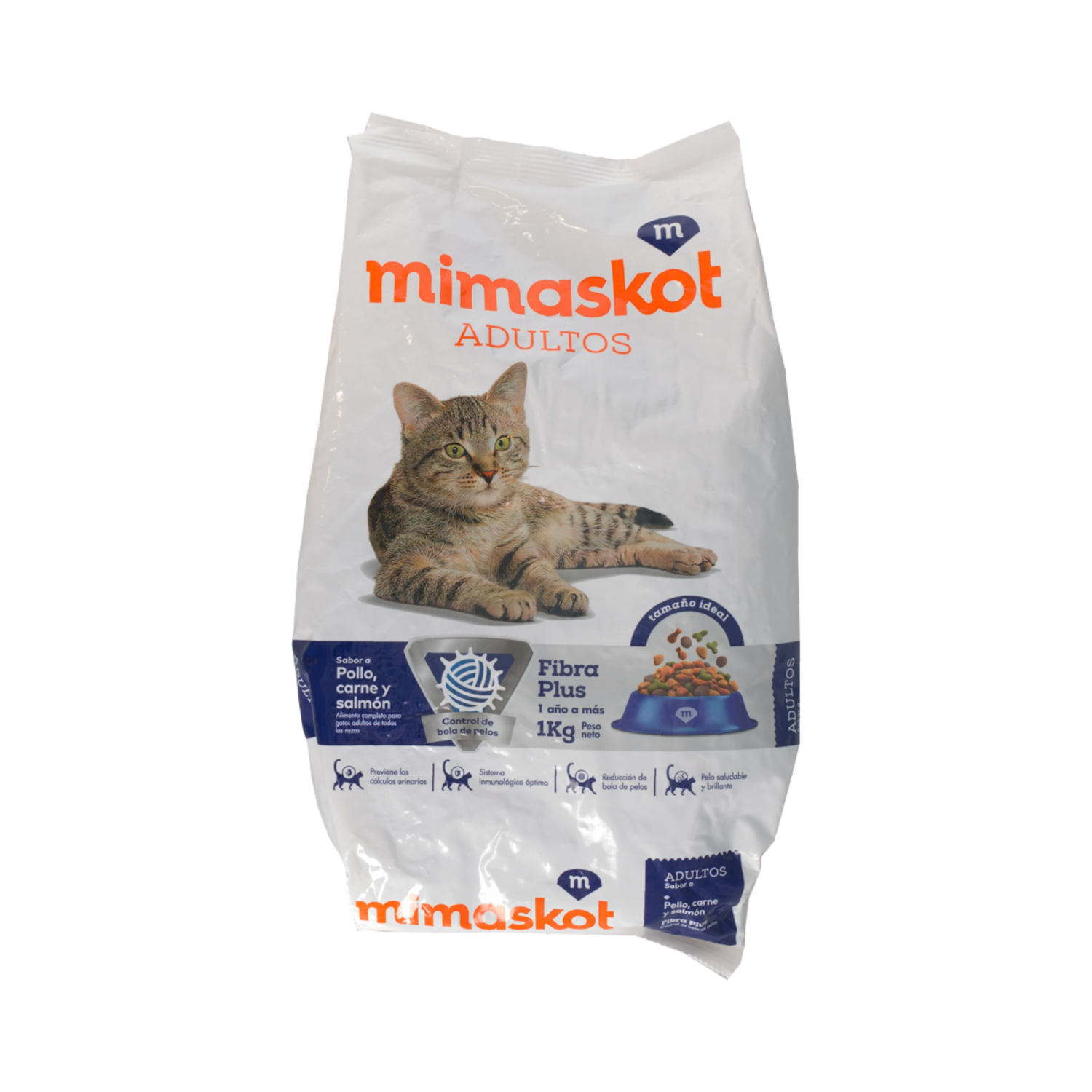 Alimento Para Gatos De Pollo Carne Y Salmon MIMASKOT 1000 G