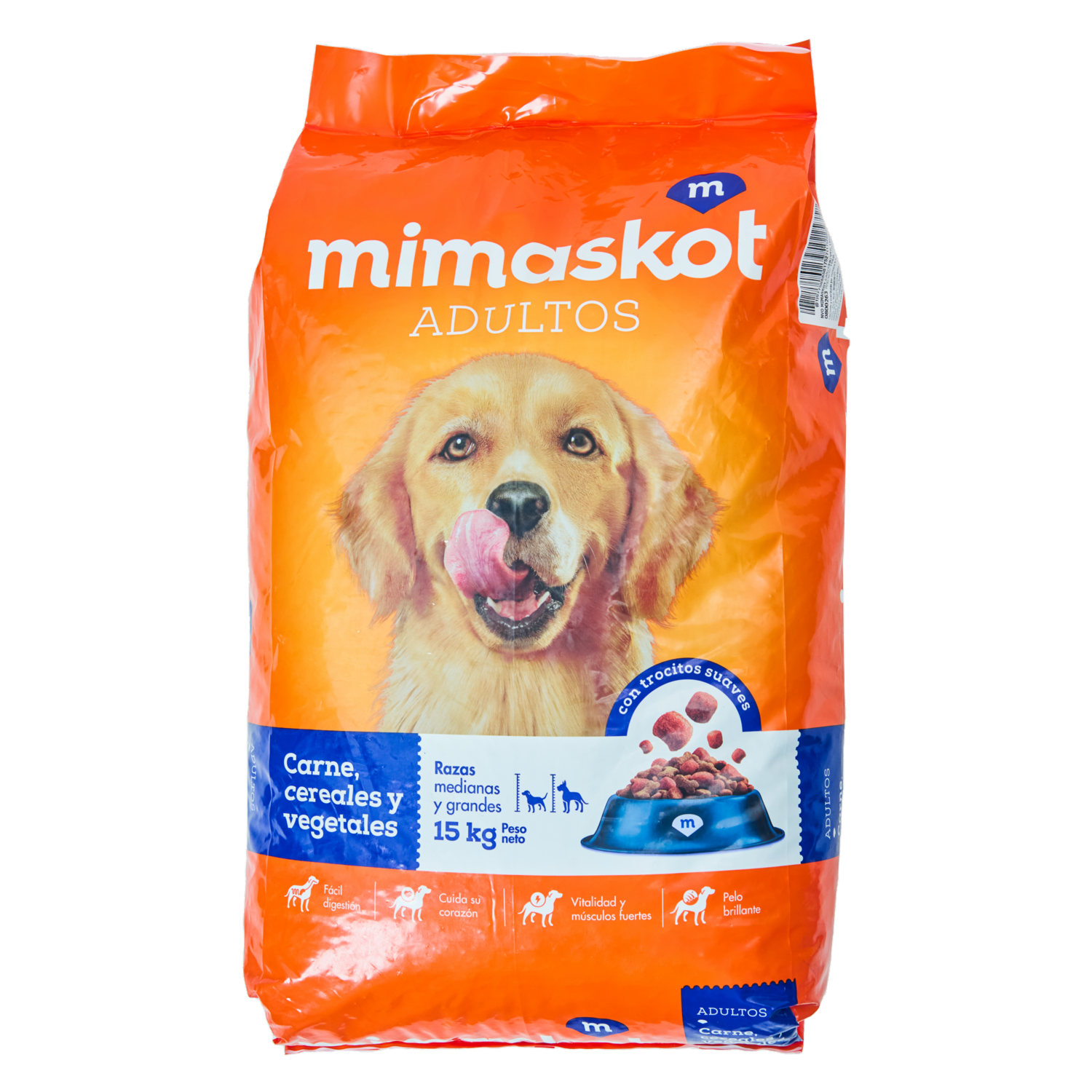 Alimento Para Perros Carne Cereales Y Vegetales MIMASKOT 15 Kg