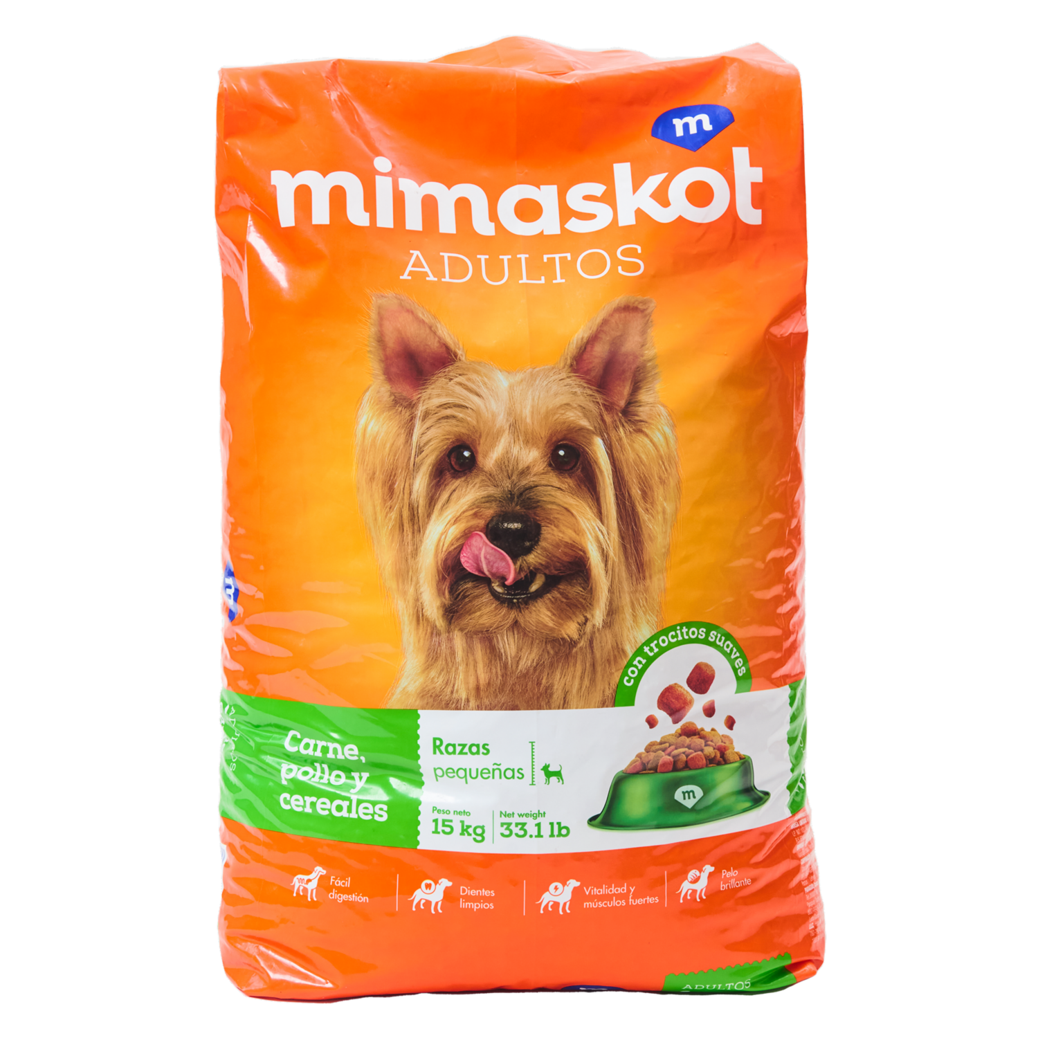 Alimento Para Perros Carne Pollo Y Cereales Razas Pequeñas MIMASKOT 15 Kg