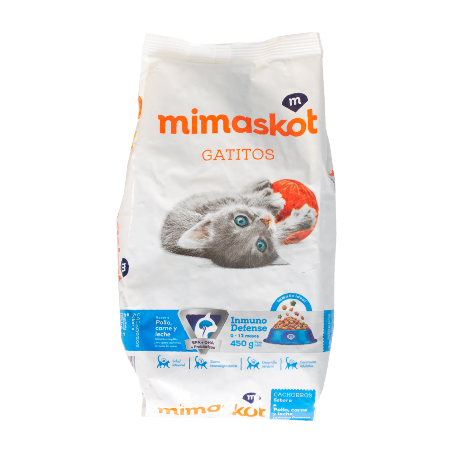 Alimento Para Gatitos De Pollo Carne Y Leche MIMASKOT 450 G