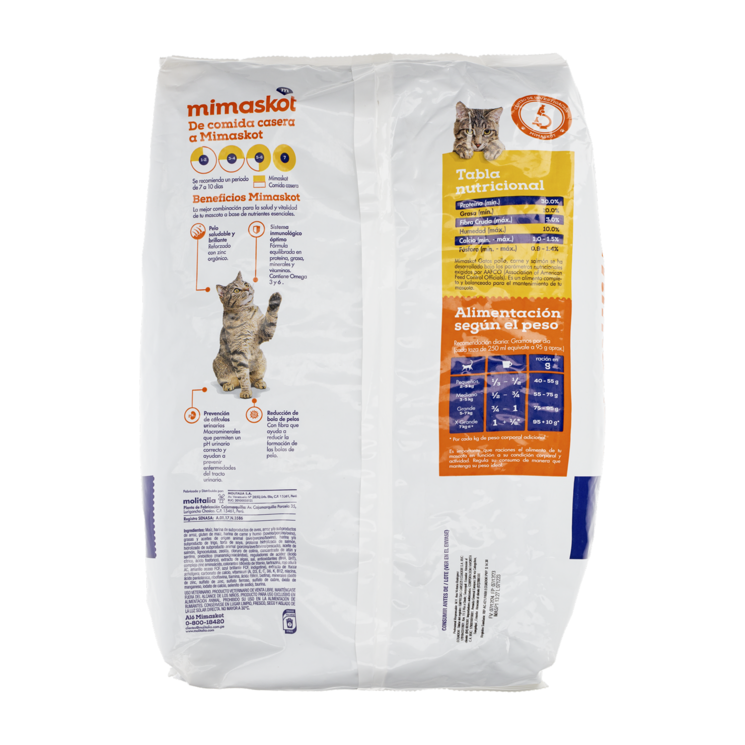 Alimento Para Gatos Sabor A Pollo MIMASKOT 3000 G
