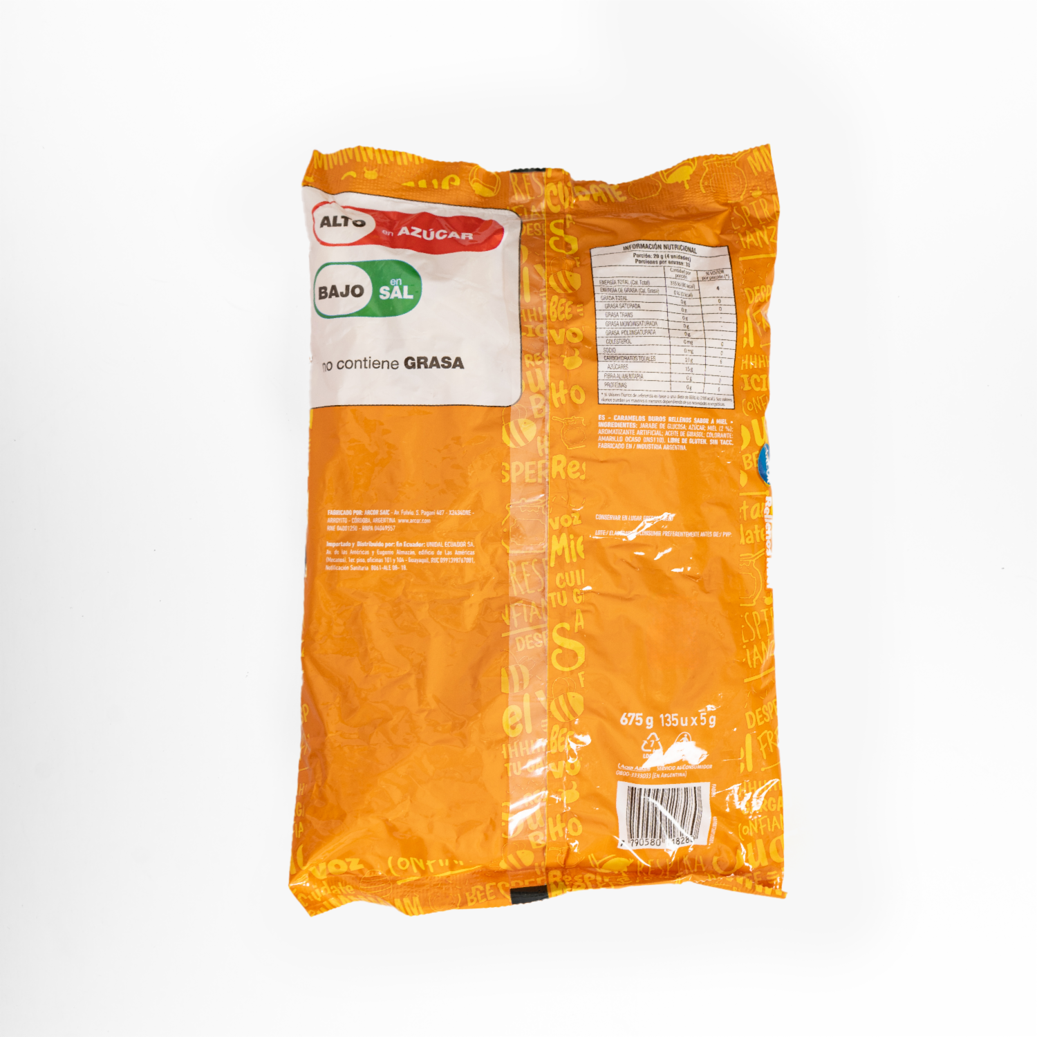 Caramelos Con Relleno De Miel ARCOR 675 G