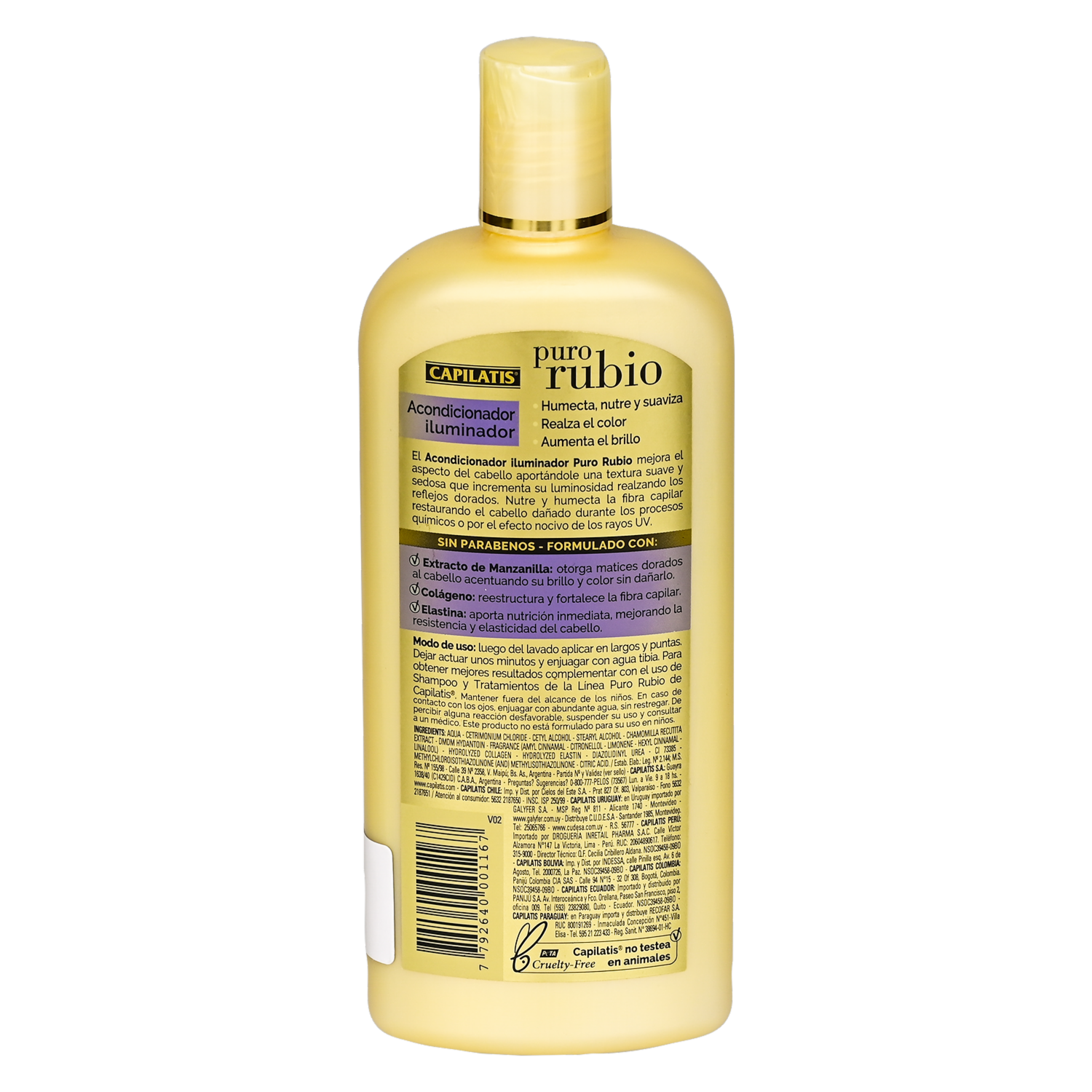 Acondicionador De Cabello Iluminador Puro Rubio CAPILATIS 420 Ml