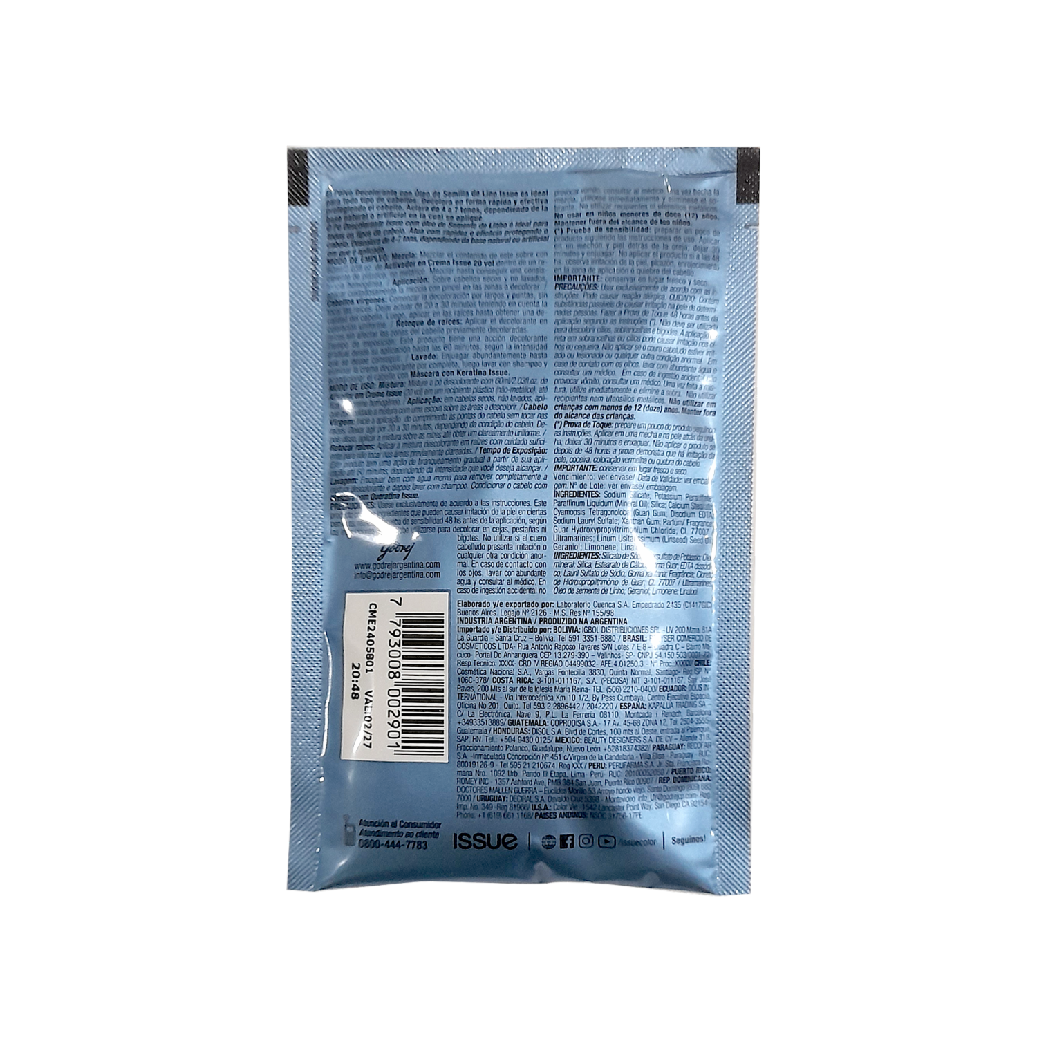 Polvo Decolorante Sin Amoníaco Con Óleo De Semilla De Lino ISSUE 30 G