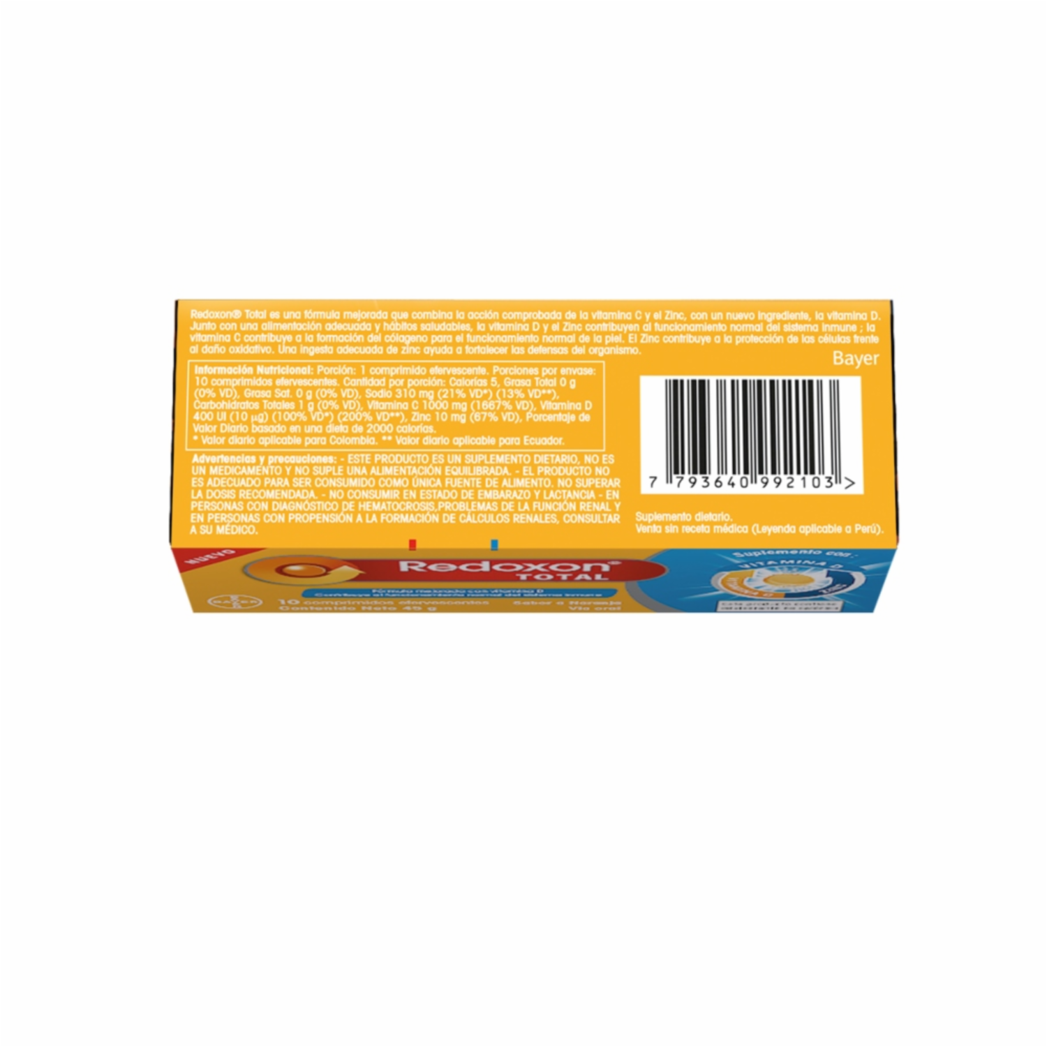 Vitamina C Total Efervescente REDOXON 45 G