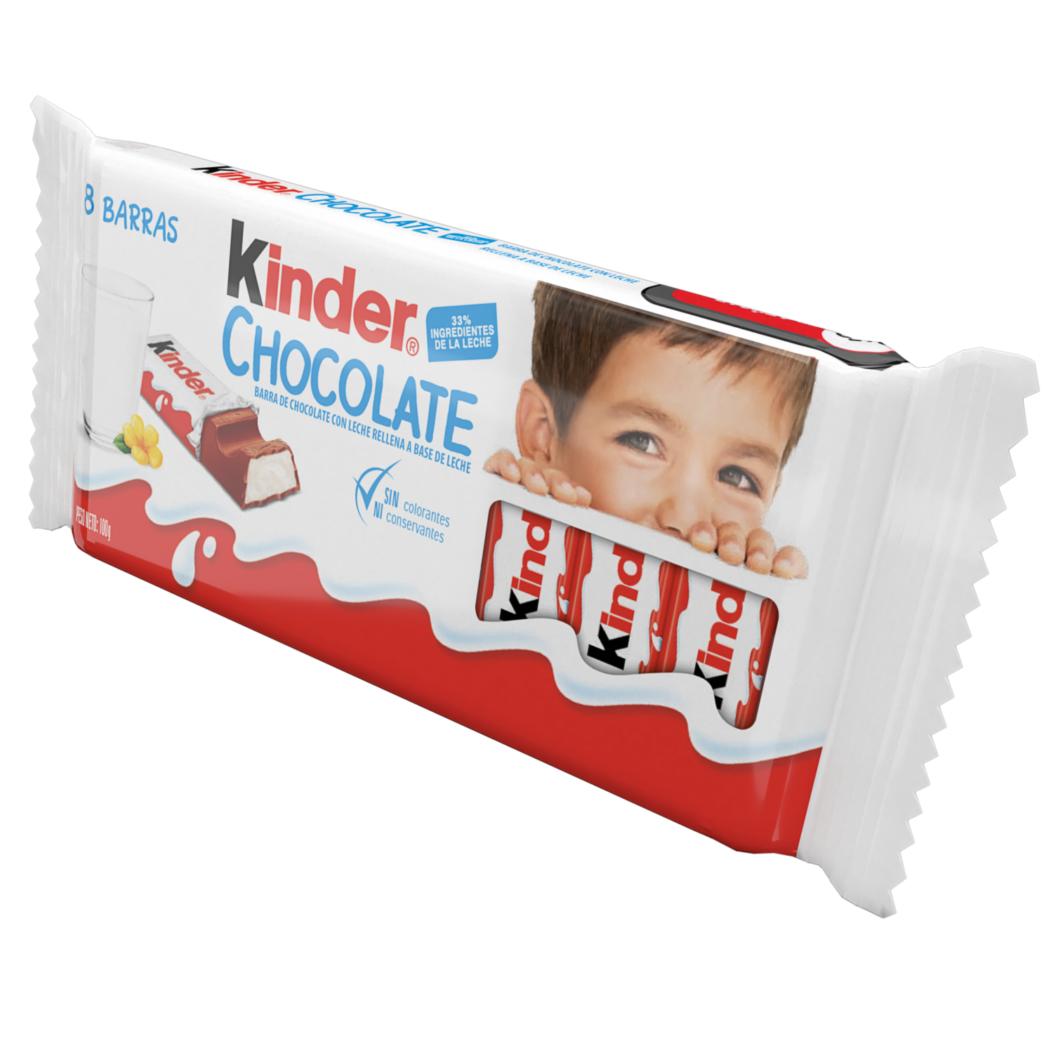 Chocolate En Barra 33% Ingredientes De La Leche KINDER 100 G