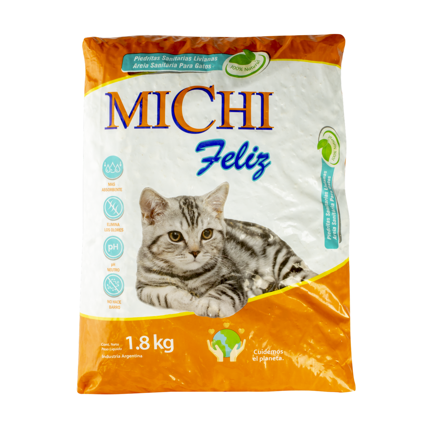 Piedras Sanitarias Para Gatos MICHI 1,8 KG