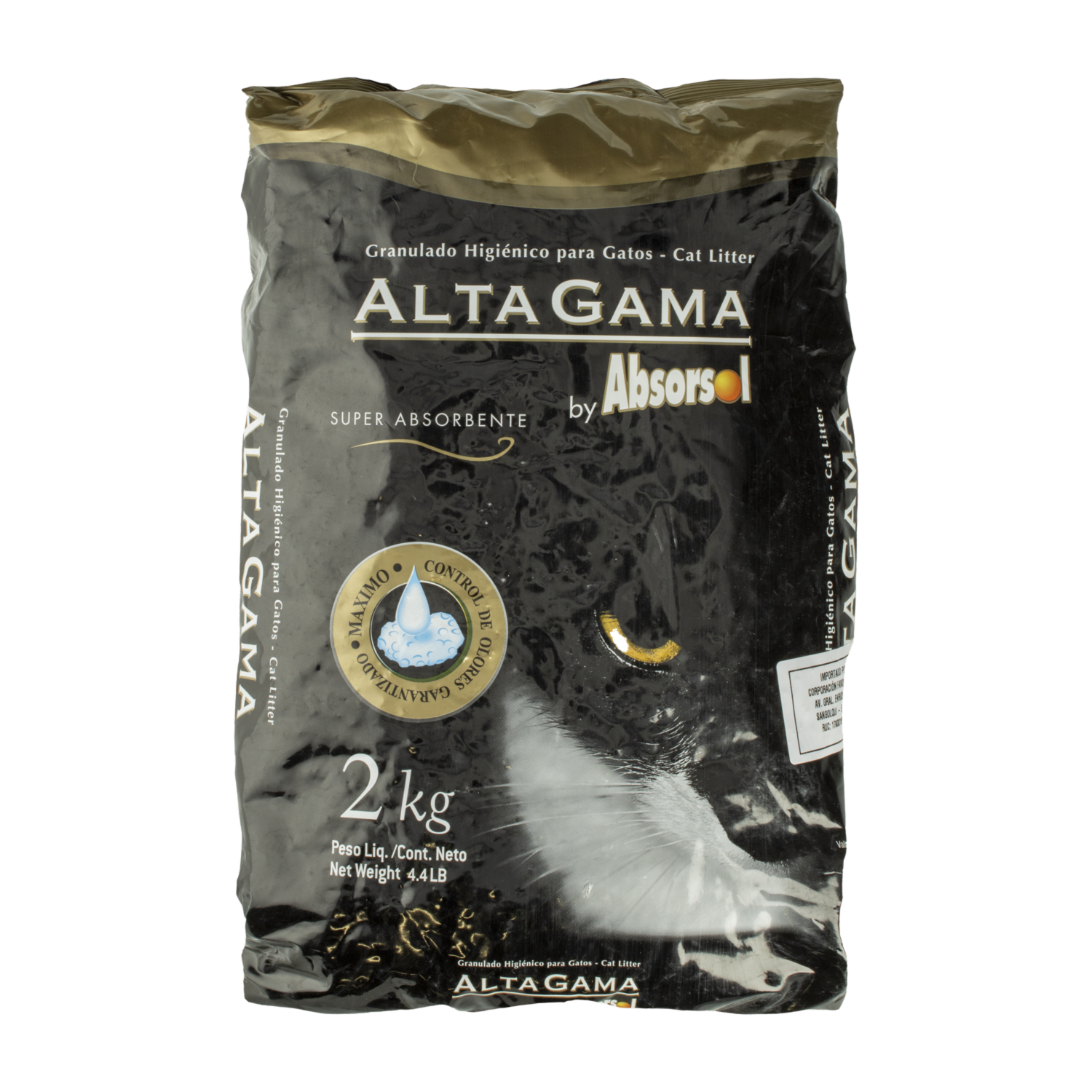Arena Para Gatos Sanitaria ALTA GAMA 2 KG