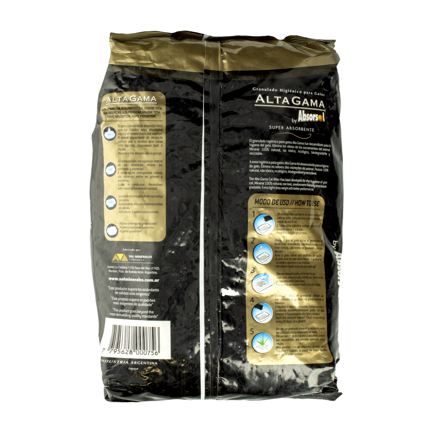 Arena Para Gatos Sanitaria ALTA GAMA 2 KG