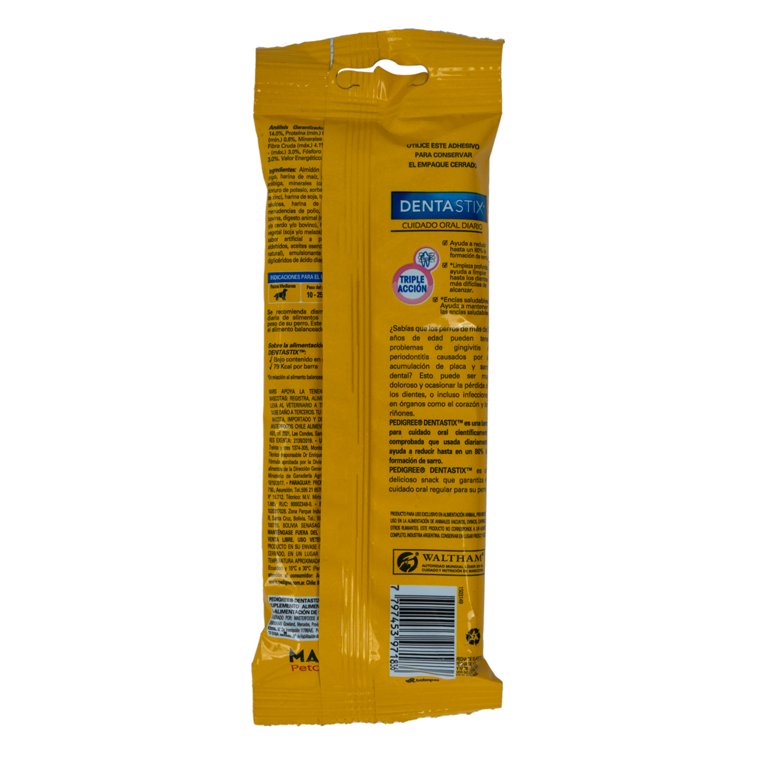 Snack Para Perros Dentastix Adulto Barras PEDIGREE 77G