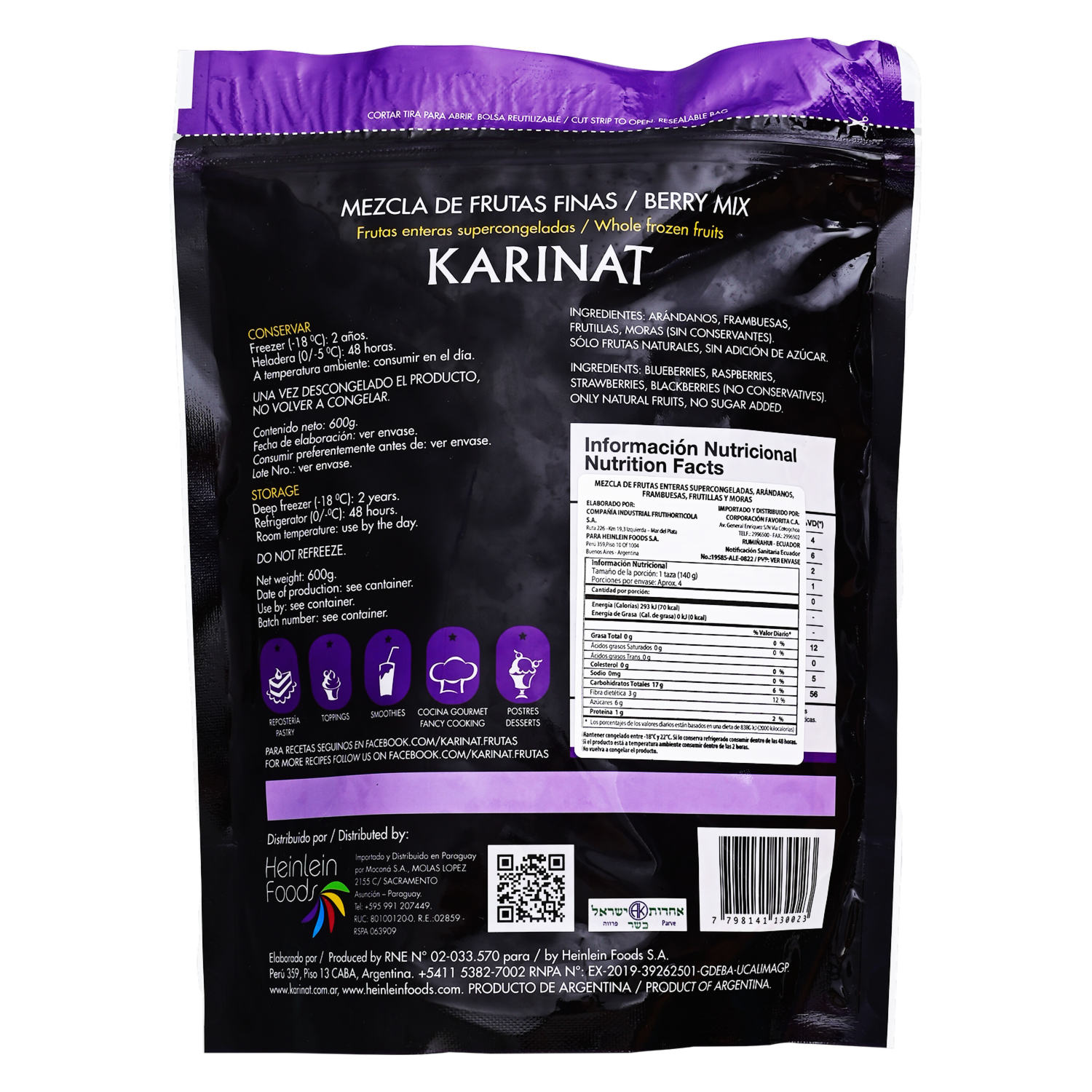 Mix De Berries KARINAT 600 G
