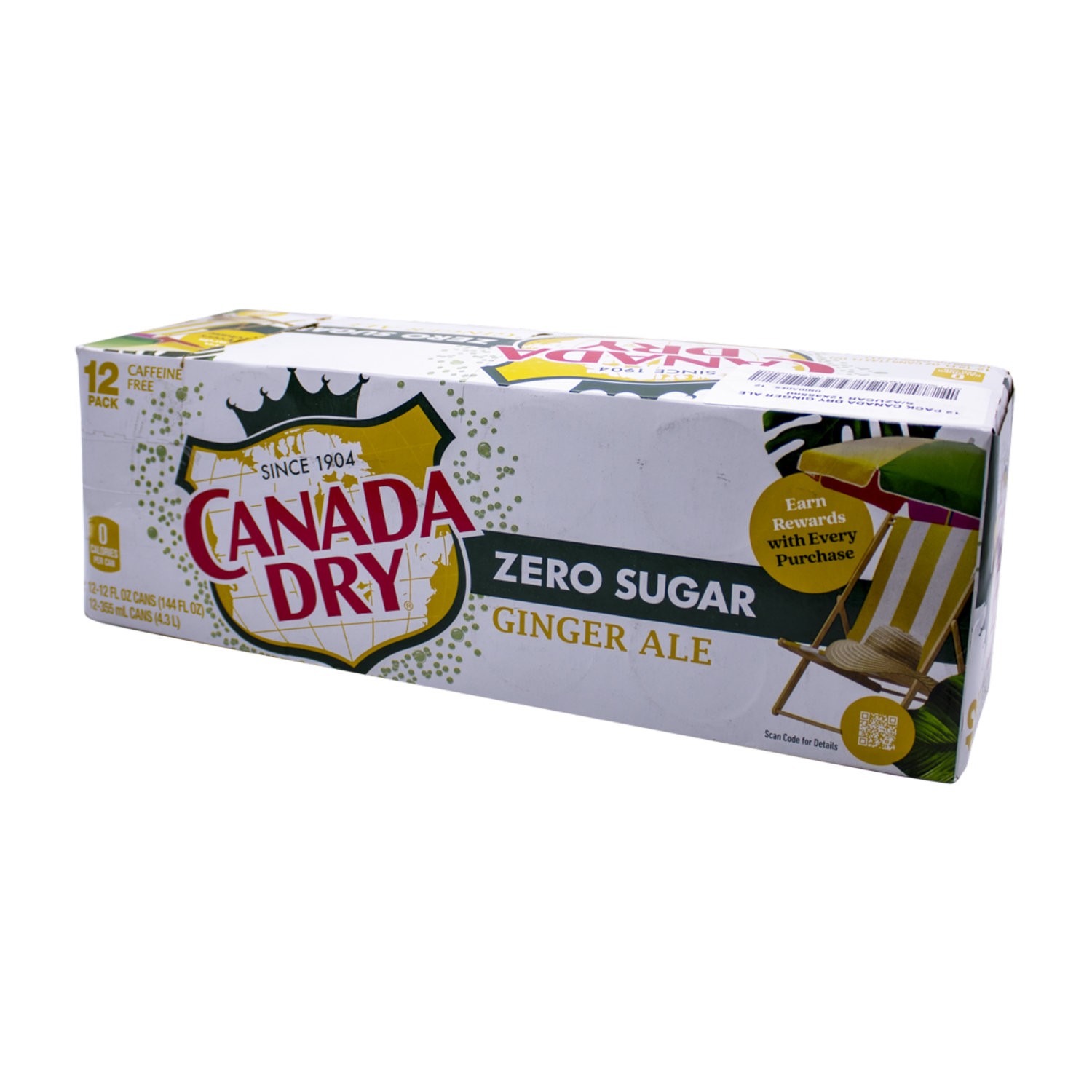 Bebida Gaseosa Sin Azúcar 12Pack CANADA DRY 12 X 355 ml