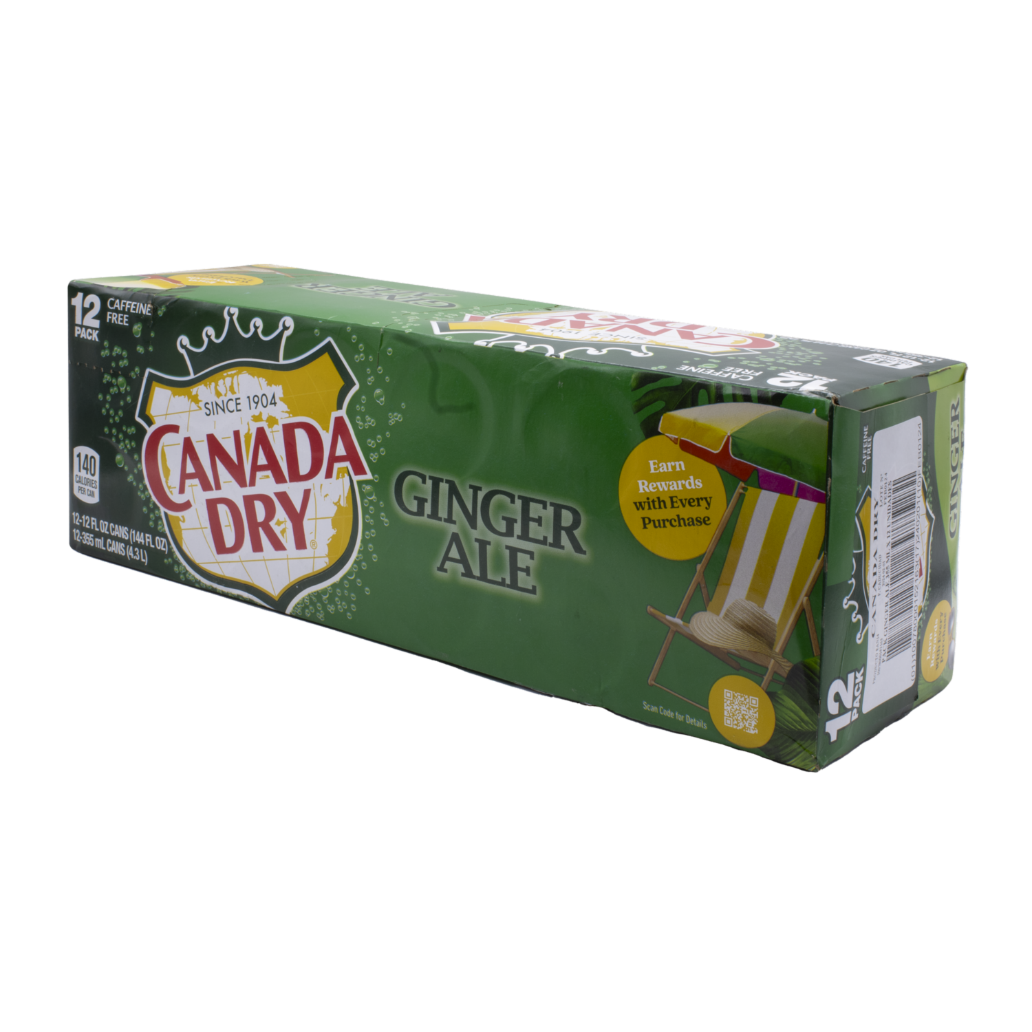 Bebida Gaseosa 12 Pack Ginger CANADA DRY 12 X 355 Ml
