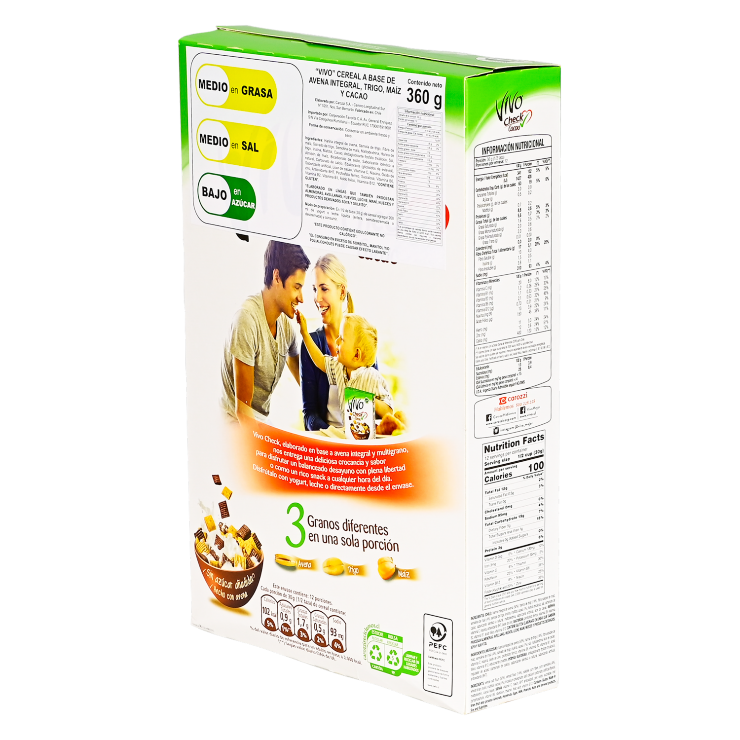 Cereal Check Cacao VIVO 360 G