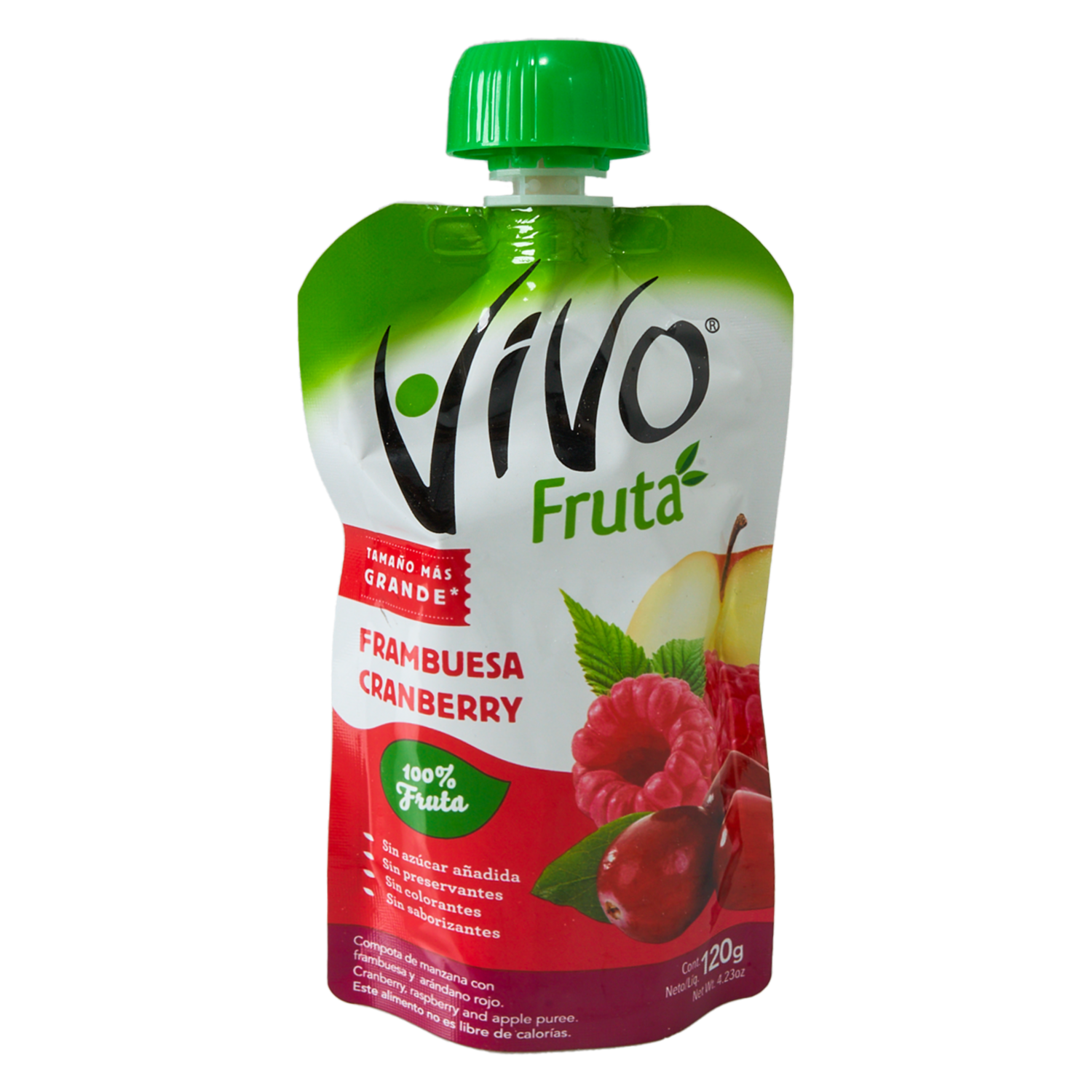 Compota De Frambuesa Cramberry VIVO 120 G