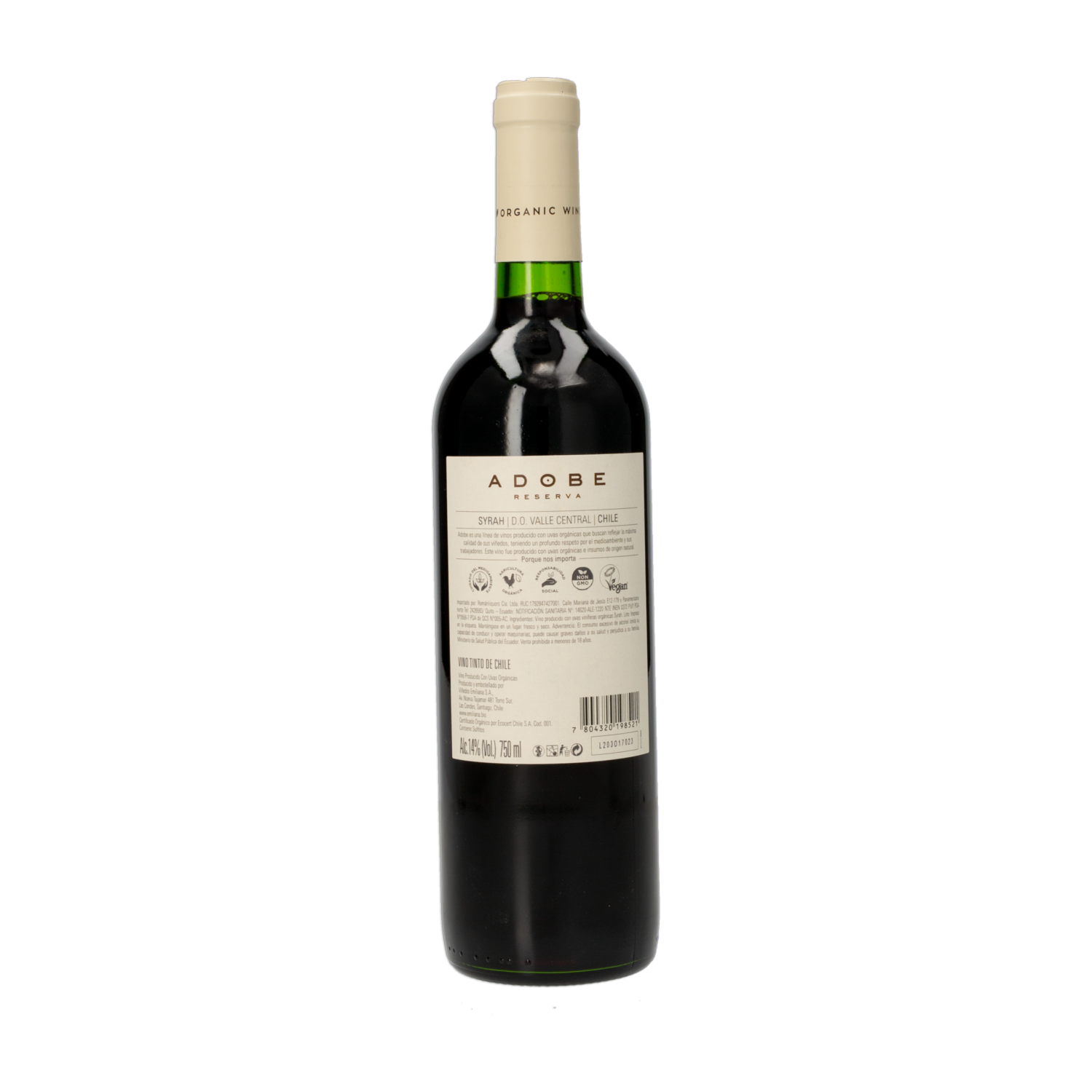 Syrah Reserva ADOBE 750 ML