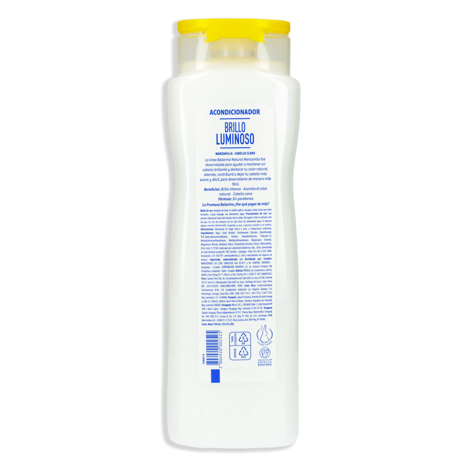Acondicionador De Cabello De Manzanilla BALLERINA 750 Ml