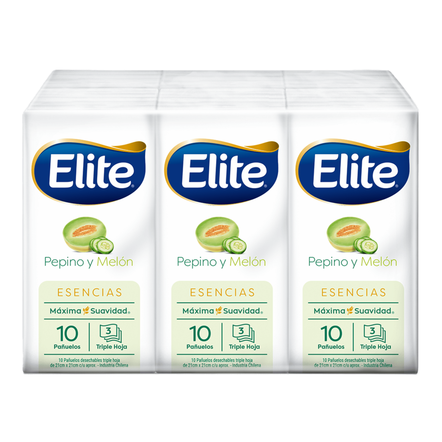 Pañuelo Desechable Fragancia Vainilla Y Pepino ELITE X 6 Uds