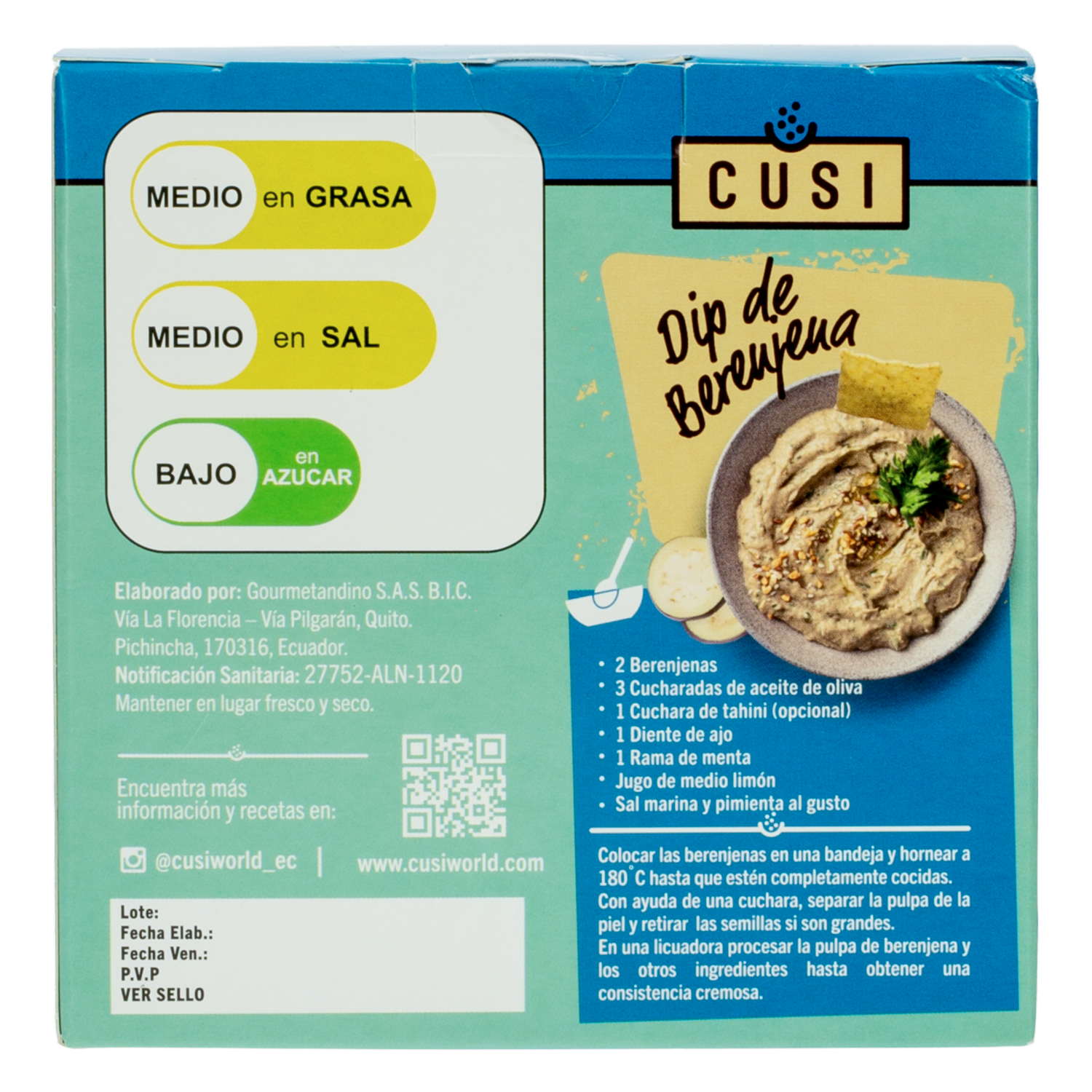 Galletas De Sal De Harina De Yuca Con Sal Marina CUSI 120 G