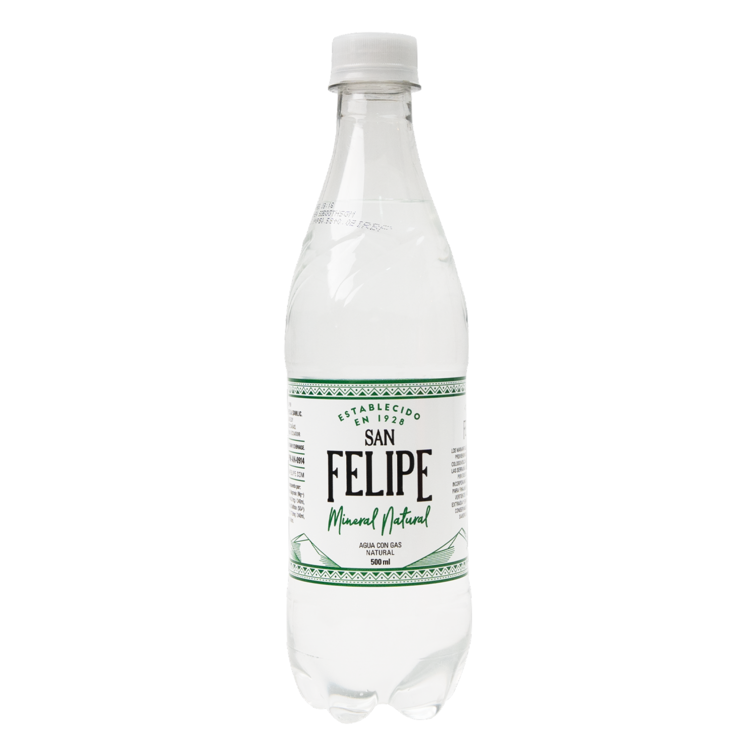 Agua Con Gas Natural SAN FELIPE 500 Ml
