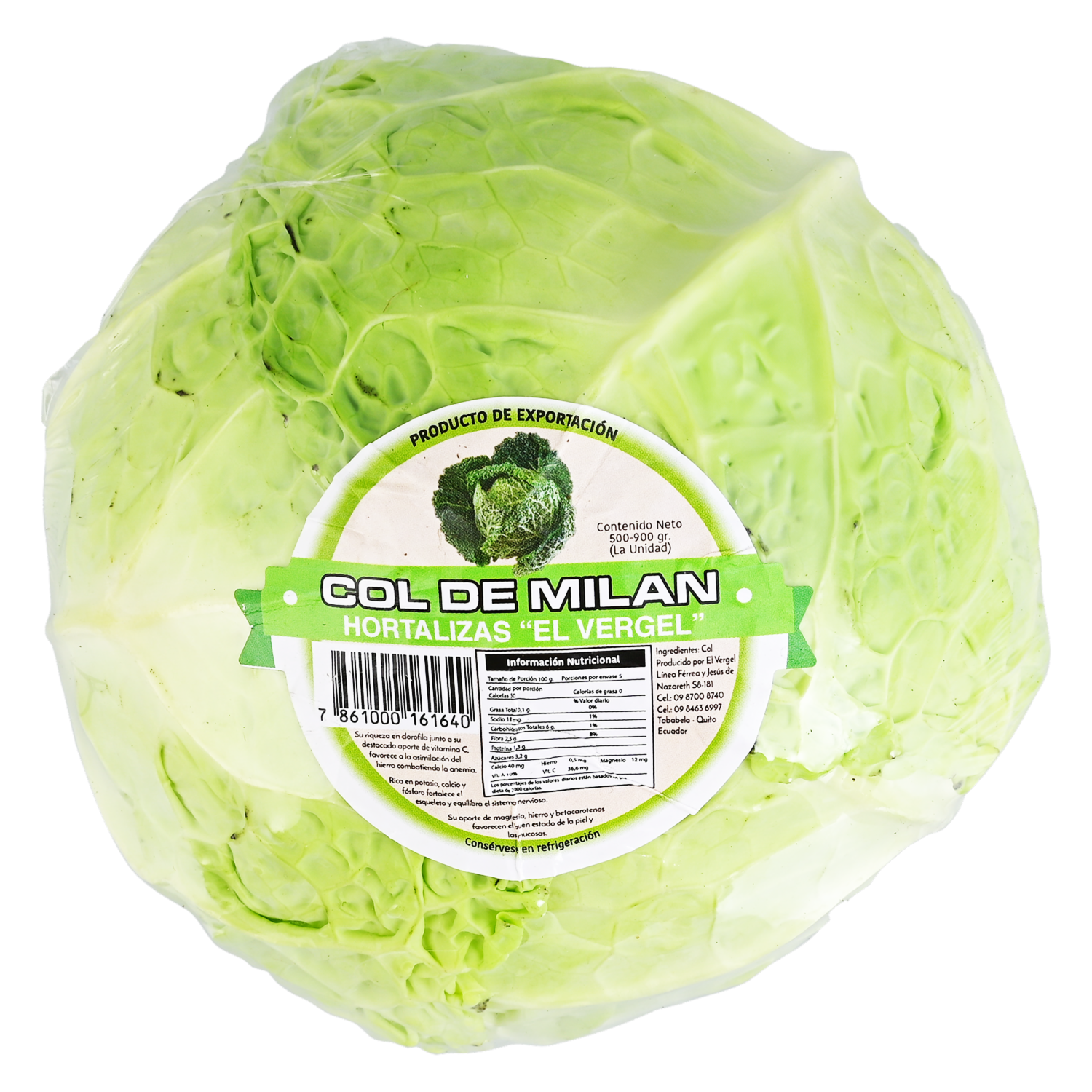 Col De Milán Frescas EL VERGEL 600g