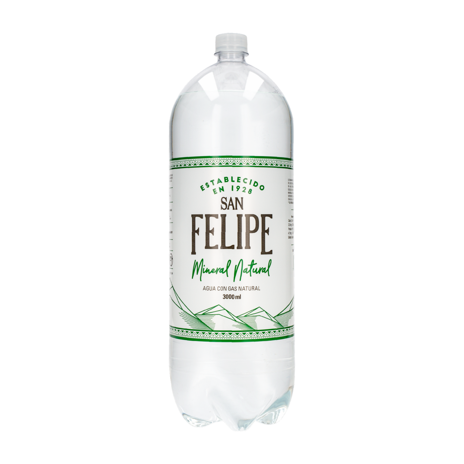 Agua Con Gas Natural SAN FELIPE 3000 Ml