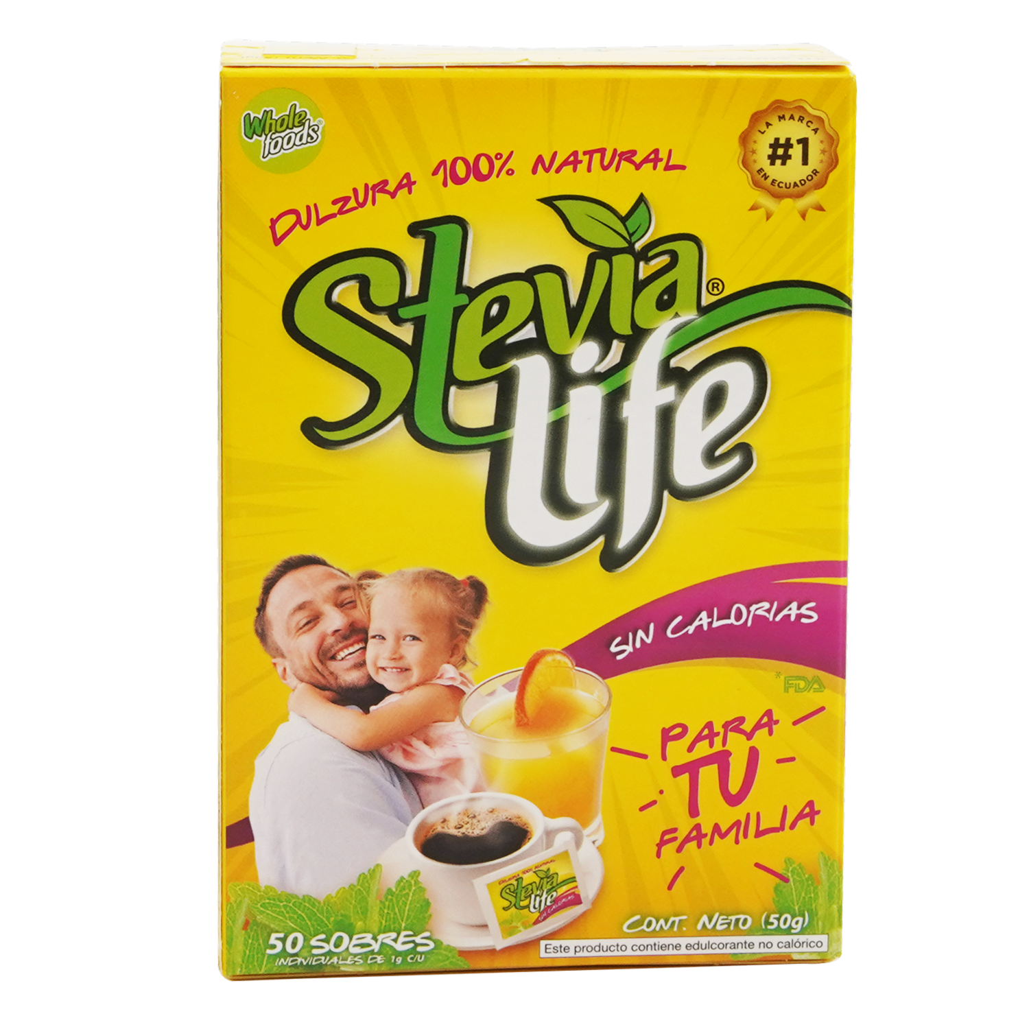 Endulzante Sin Gluten STEVIA LIFE 50 G