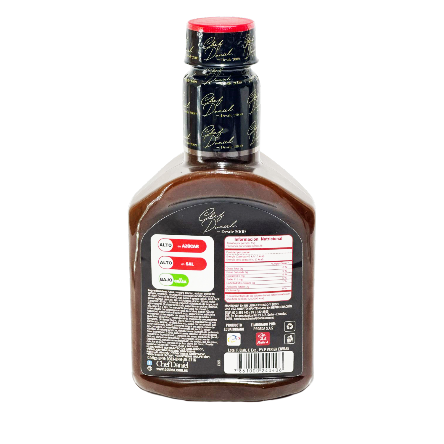 Salsa Bbq Clásica CHEF DANIEL 400 G