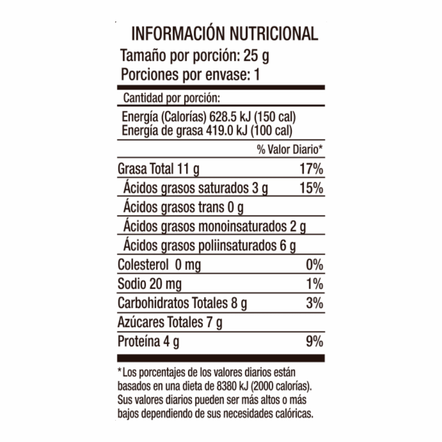 Confite Horneado De Semillas de Sésamo Sin Gluten AJONJOLITO 25 G