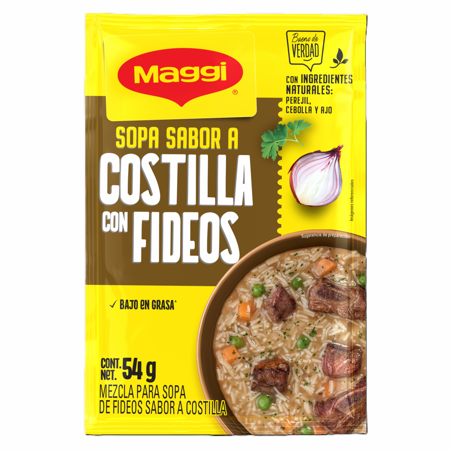 Sopa Instantánea De Costilla Con Fideo MAGGI 60 G