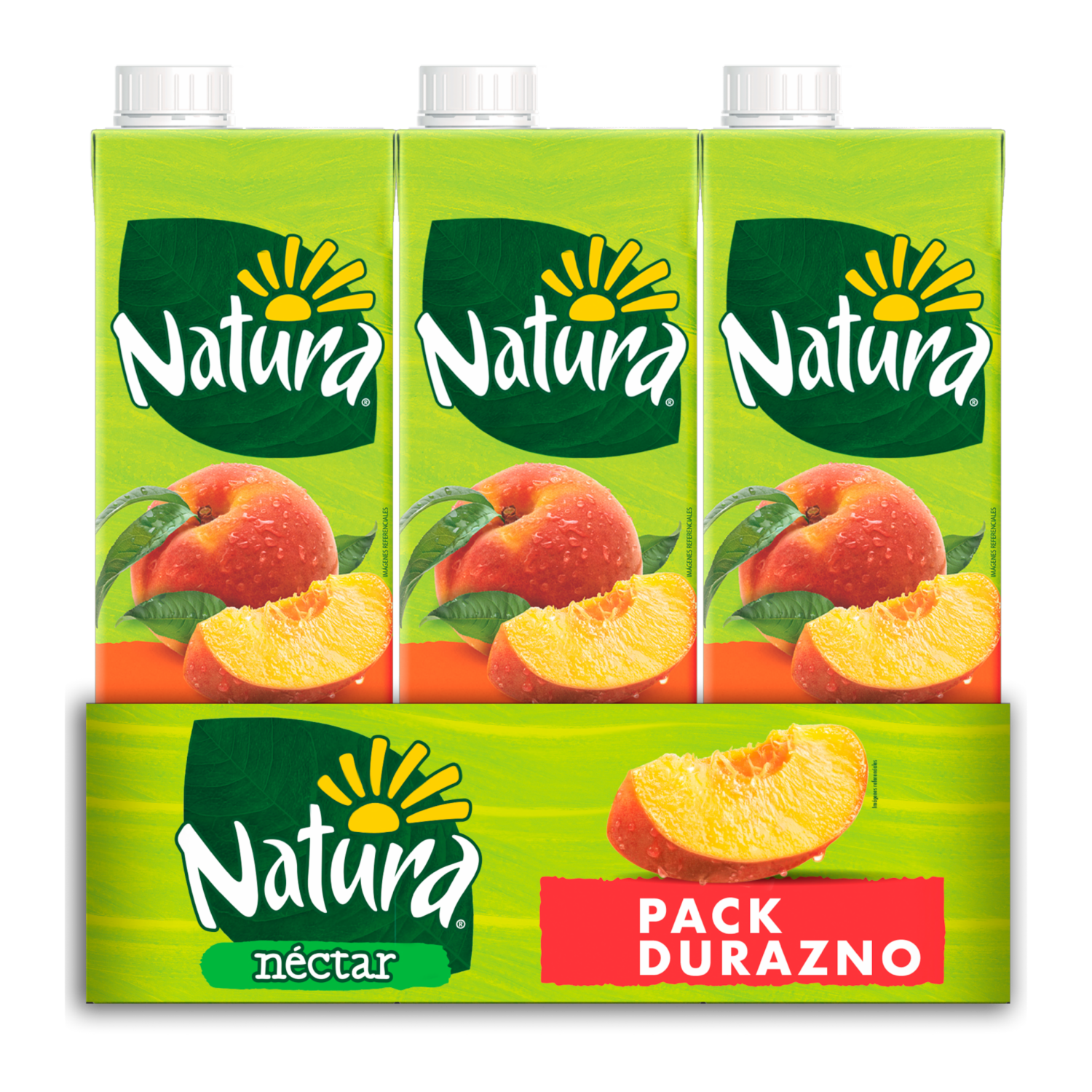 Néctar De Durazno Con Vitamina C NATURA 3X1000 Ml