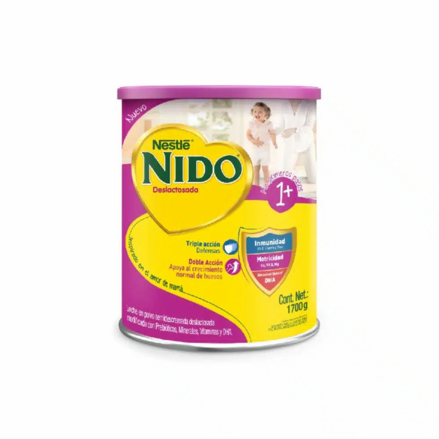 Leche En Fórmula 1+ Pbio 1 Dha Deslactosada NIDO 1700 G